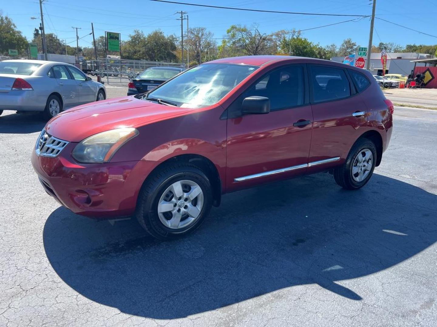 2015 RED NISSAN ROGUE SELECT S (JN8AS5MTXFW) with an 2.5L engine, Continuously Variable transmission, located at 2929 9th St. West, Bradenton, 34205, (941) 242-2810, 27.473591, -82.570679 - Photo#3