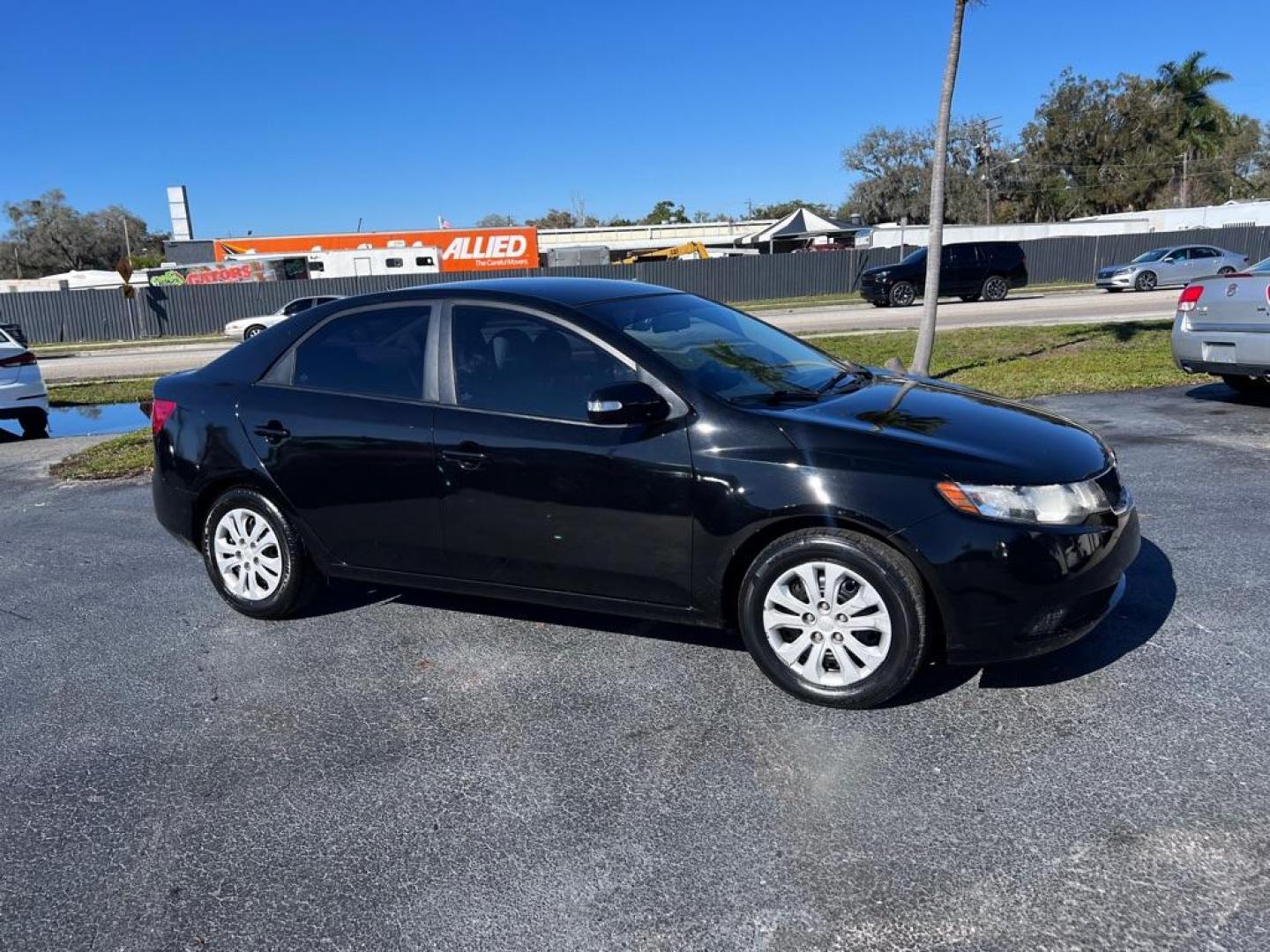 2010 BLACK KIA FORTE EX (KNAFU4A24A5) with an 2.0L engine, Automatic transmission, located at 2929 9th St. West, Bradenton, 34205, (941) 242-2810, 27.473591, -82.570679 - Photo#0