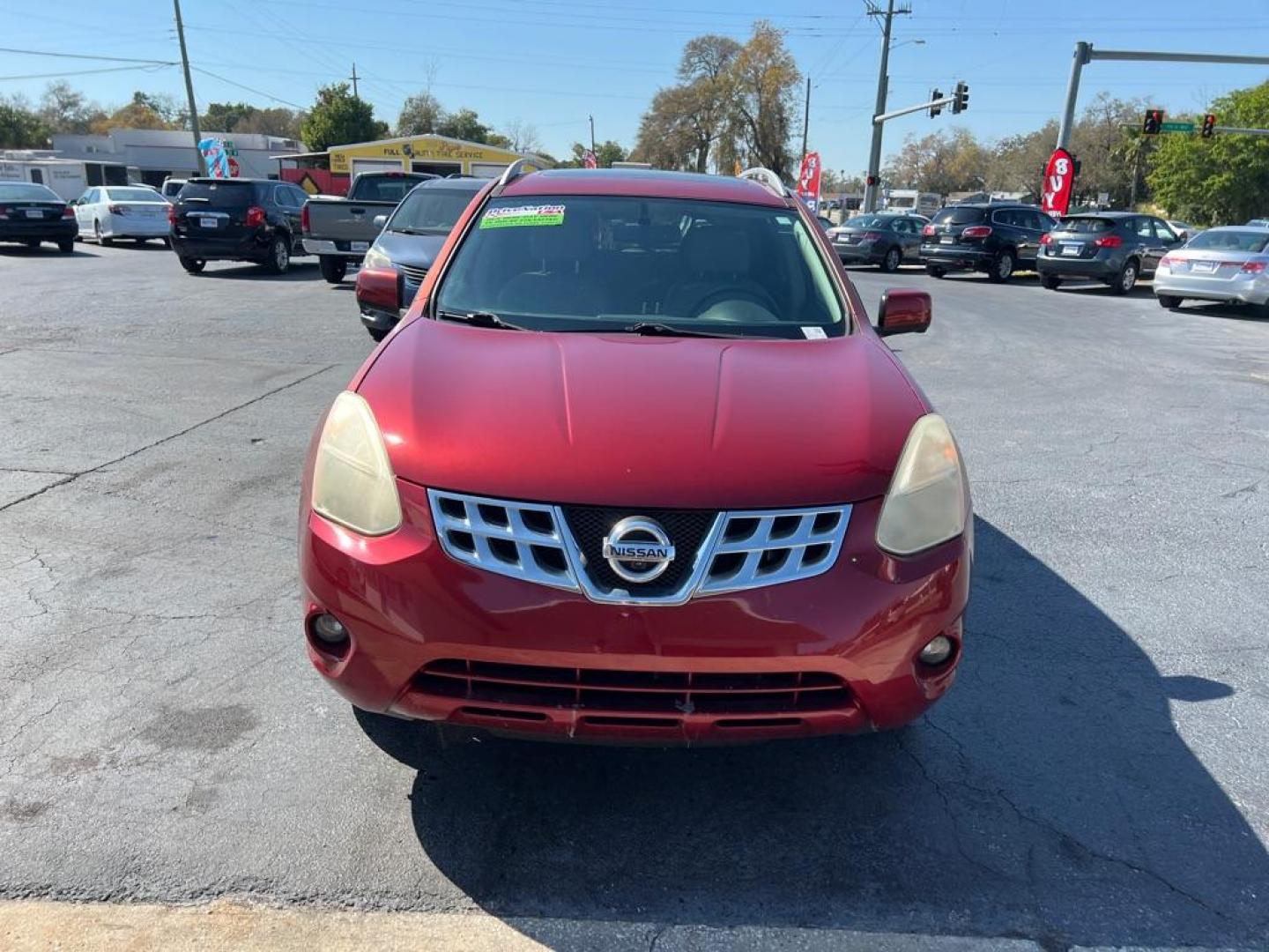 2013 RED NISSAN ROGUE S (JN8AS5MT3DW) with an 2.5L engine, Continuously Variable transmission, located at 2929 9th St. West, Bradenton, 34205, (941) 242-2810, 27.473591, -82.570679 - Photo#2