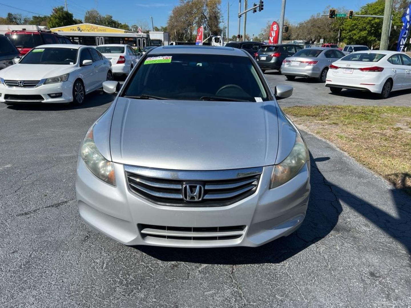 2011 SILVER HONDA ACCORD EX (1HGCP2F70BA) with an 2.4L engine, Automatic transmission, located at 2929 9th St. West, Bradenton, 34205, (941) 242-2810, 27.473591, -82.570679 - Photo#2