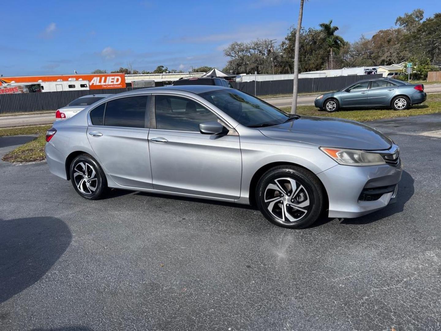 2016 SILVER HONDA ACCORD LX (1HGCR2F37GA) with an 2.4L engine, Continuously Variable transmission, located at 2929 9th St. West, Bradenton, 34205, (941) 242-2810, 27.473591, -82.570679 - Photo#1