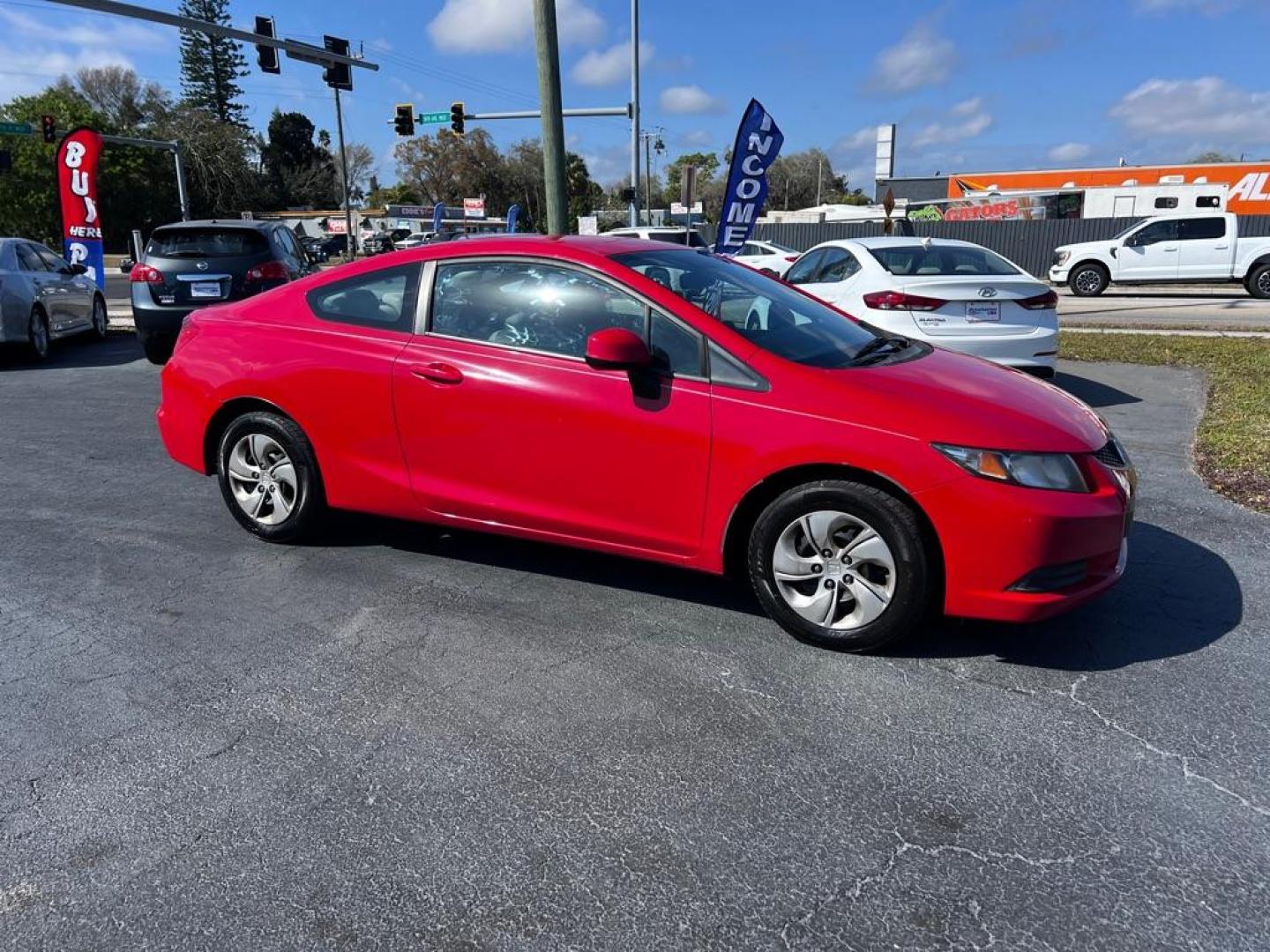 2013 RED HONDA CIVIC LX (2HGFG3B58DH) with an 1.8L engine, Automatic transmission, located at 2929 9th St. West, Bradenton, 34205, (941) 242-2810, 27.473591, -82.570679 - Thanks for inquring into DriveNation USA! All vehicles listed can be viewed at www.drivenationusa.com for vehicle history reports and additonal info. We cannot quote any terms such as down payments or monthly payments without an application. You can apply directly at www.drivenationusa.com or by con - Photo#0