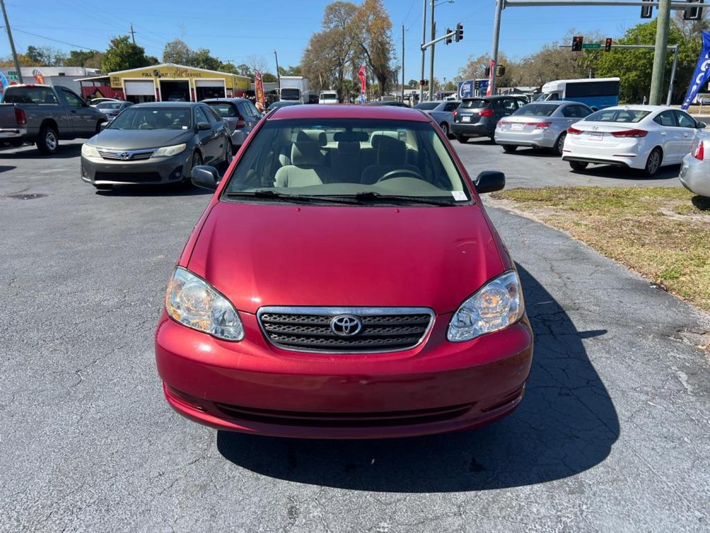 2008 RED TOYOTA COROLLA S (1NXBR32E18Z) with an 1.8 engine, Automatic transmission, located at 2929 9th St. West, Bradenton, 34205, (941) 242-2810, 27.473591, -82.570679 - Photo#2