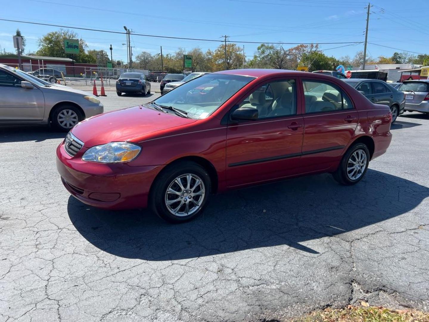 2008 RED TOYOTA COROLLA S (1NXBR32E18Z) with an 1.8 engine, Automatic transmission, located at 2929 9th St. West, Bradenton, 34205, (941) 242-2810, 27.473591, -82.570679 - Photo#3