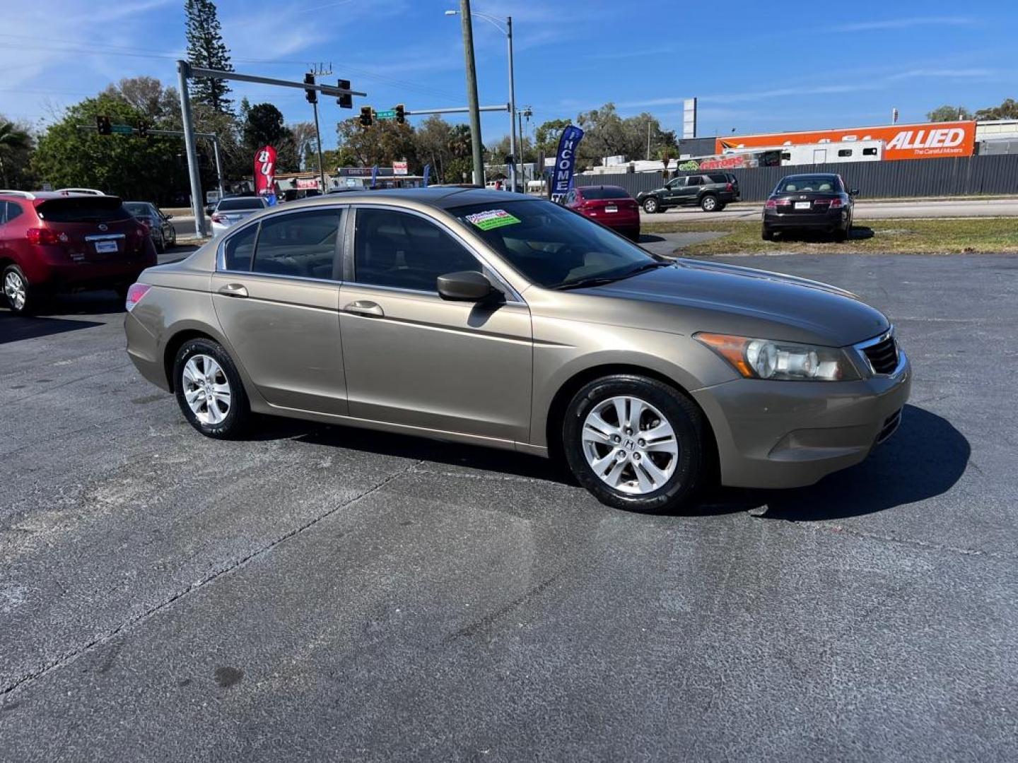 2009 TAN HONDA ACCORD LXP (1HGCP26449A) with an 2.4L engine, Automatic transmission, located at 2929 9th St. West, Bradenton, 34205, (941) 242-2810, 27.473591, -82.570679 - Photo#0