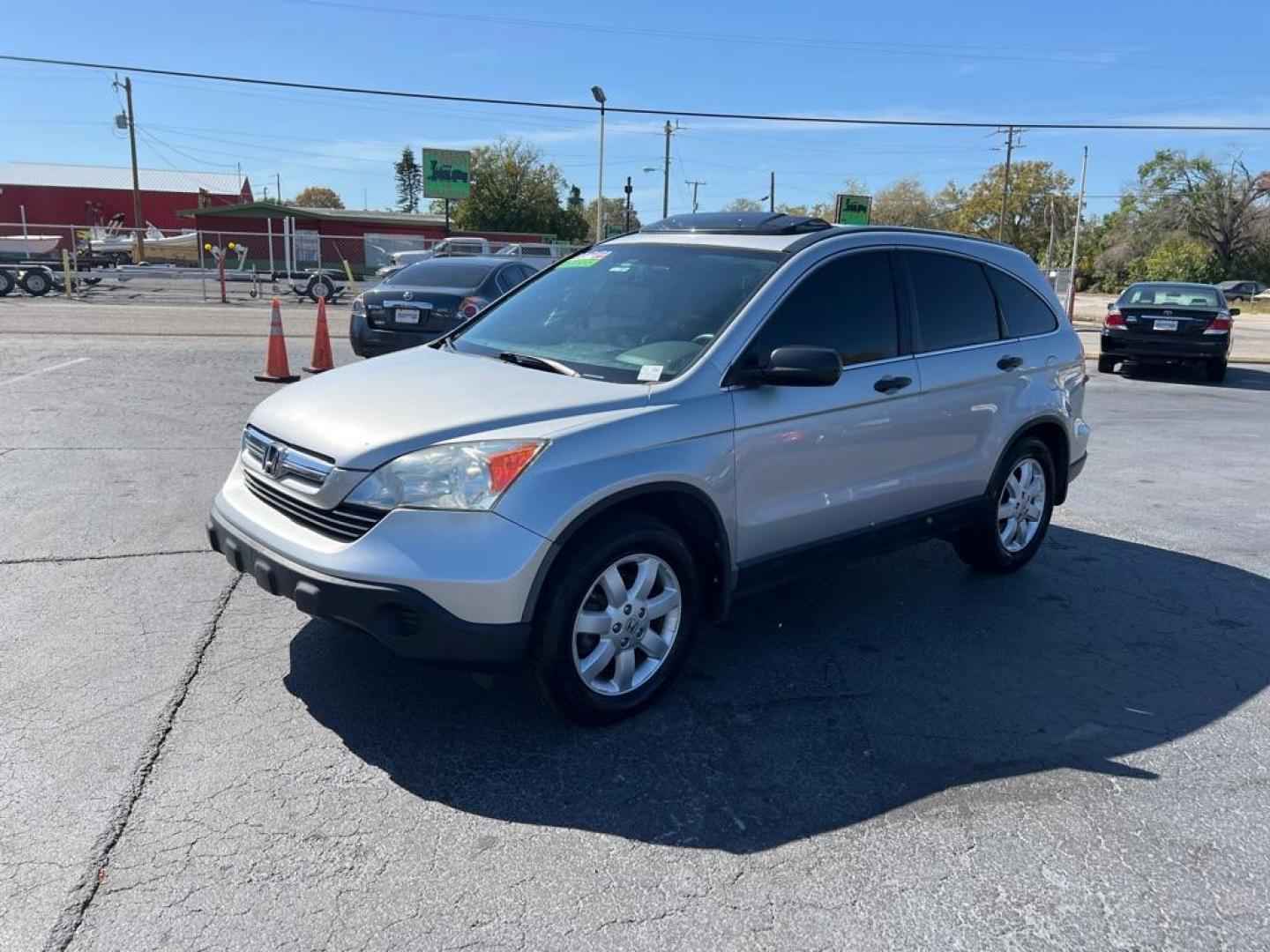 2009 SILVER HONDA CR-V EX (3CZRE38539G) with an 2.4L engine, Automatic transmission, located at 2929 9th St. West, Bradenton, 34205, (941) 242-2810, 27.473591, -82.570679 - Photo#3