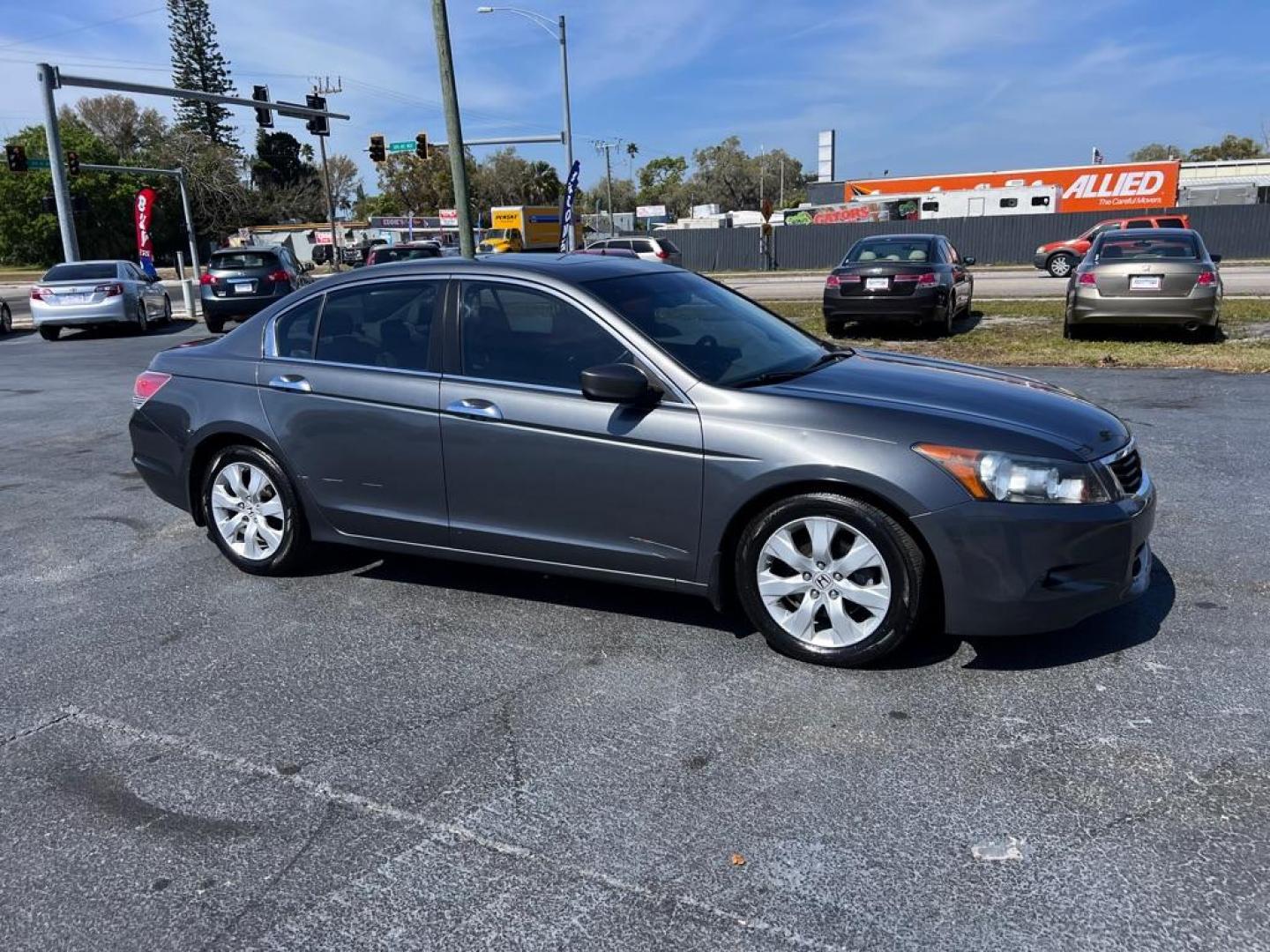 2010 GRAY HONDA ACCORD EXL (1HGCP3F8XAA) with an 3.5L engine, Automatic transmission, located at 2929 9th St. West, Bradenton, 34205, (941) 242-2810, 27.473591, -82.570679 - Photo#1