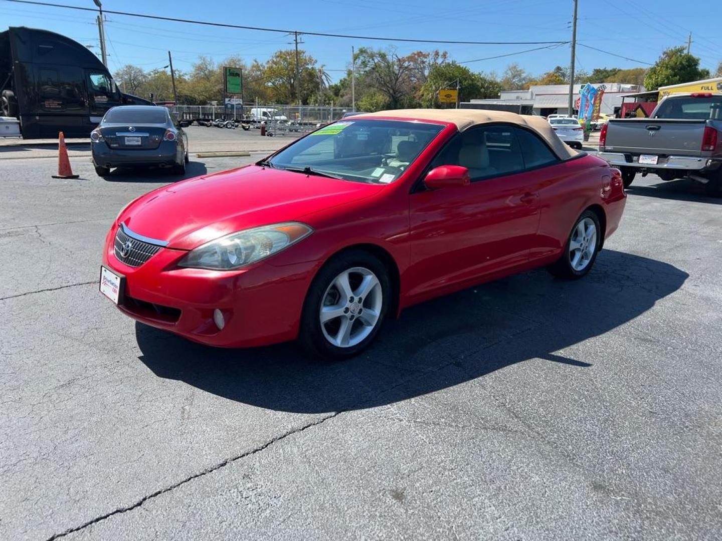 2006 RED TOYOTA CAMRY SOLARA SE (4T1FA38P66U) with an 3.3L engine, Automatic transmission, located at 2929 9th St. West, Bradenton, 34205, (941) 242-2810, 27.473591, -82.570679 - Photo#5