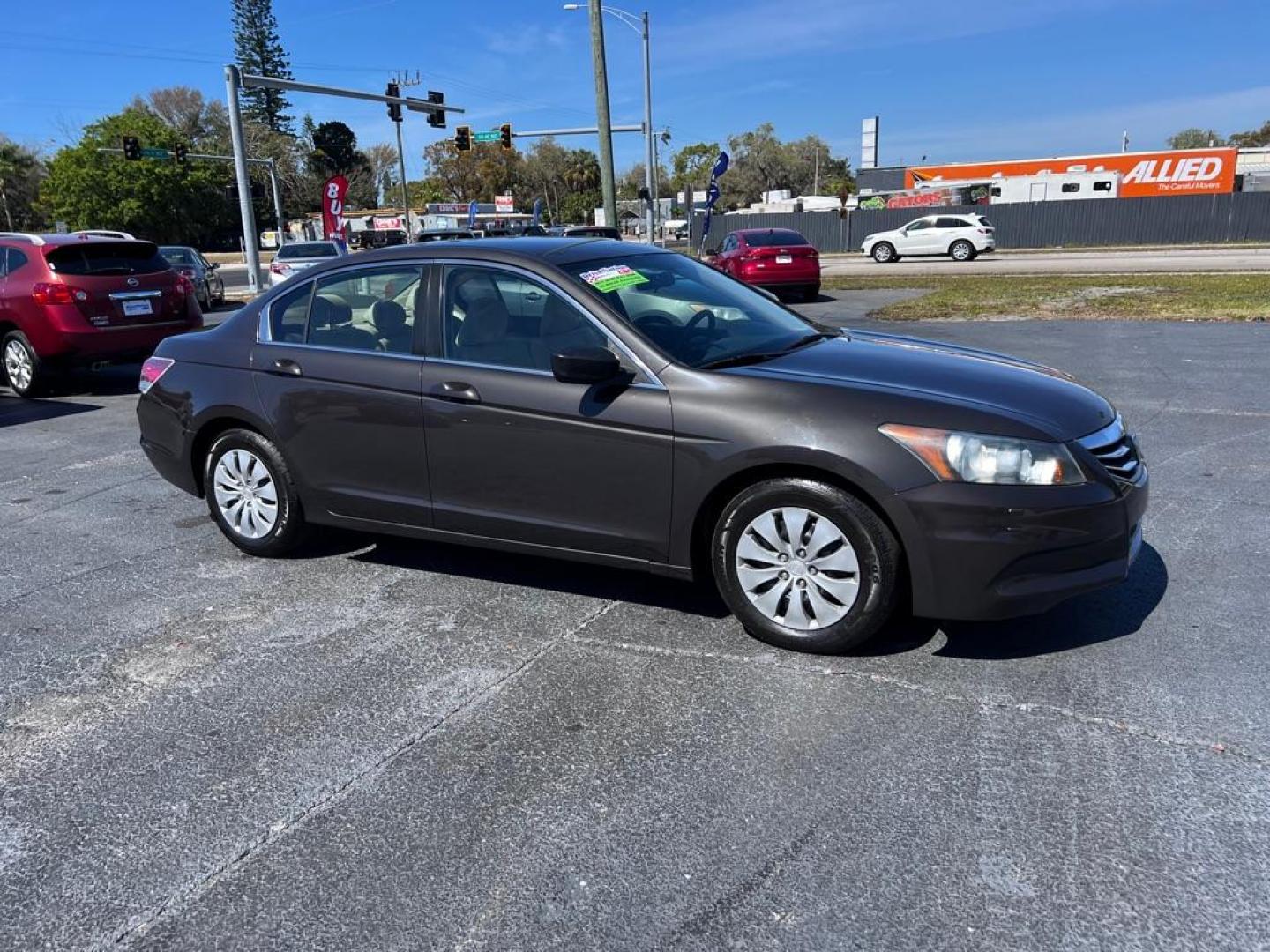 2011 BLACK HONDA ACCORD LX (1HGCP2F38BA) with an 2.4L engine, Automatic transmission, located at 2929 9th St. West, Bradenton, 34205, (941) 242-2810, 27.473591, -82.570679 - Photo#0