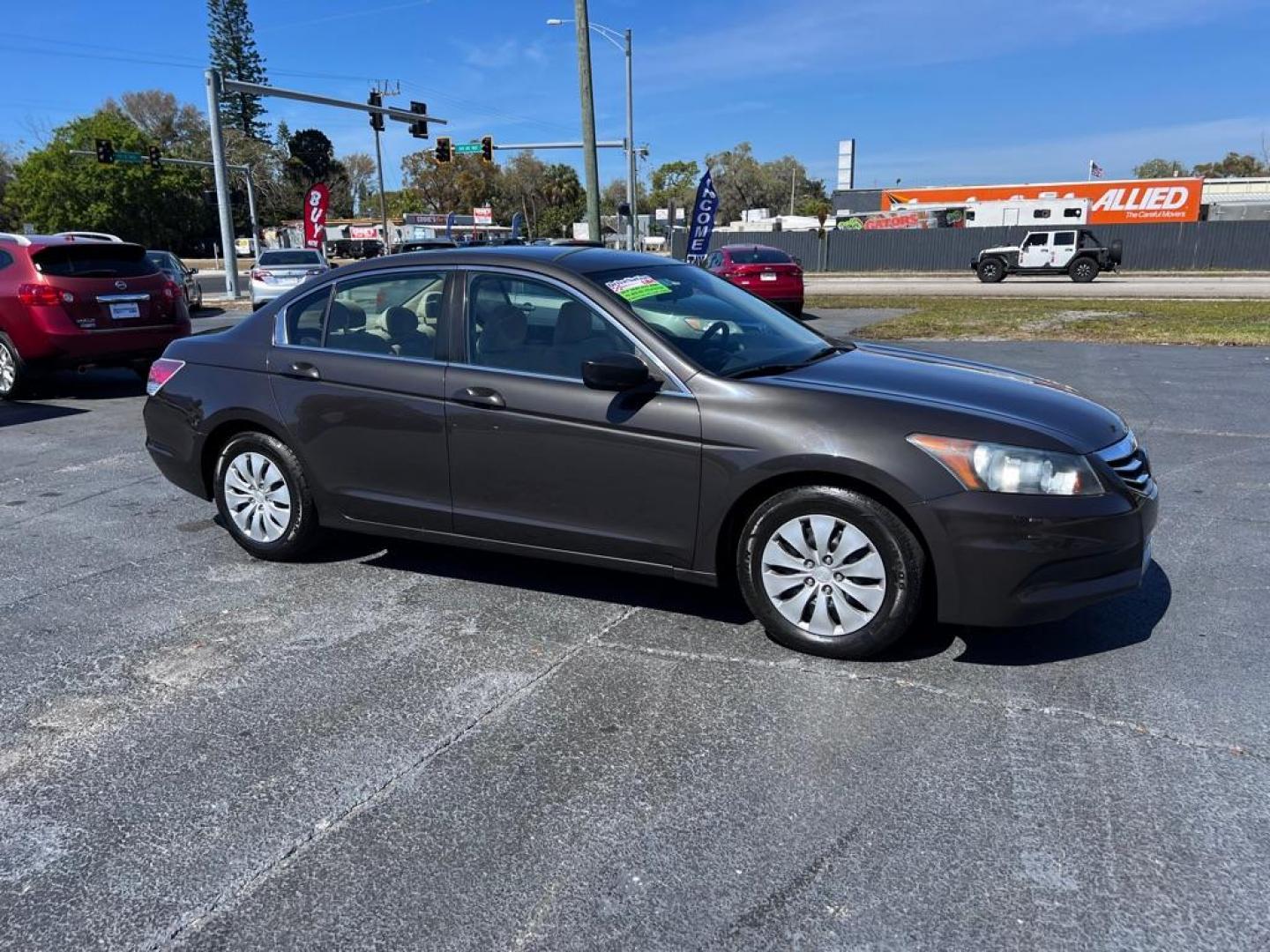 2011 BLACK HONDA ACCORD LX (1HGCP2F38BA) with an 2.4L engine, Automatic transmission, located at 2929 9th St. West, Bradenton, 34205, (941) 242-2810, 27.473591, -82.570679 - Photo#1