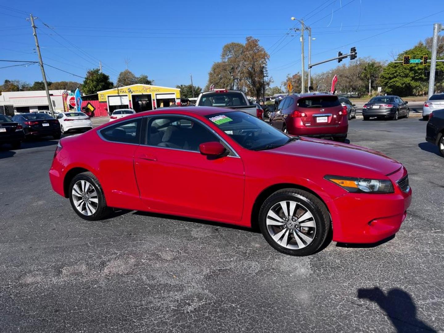 2010 RED HONDA ACCORD LX (1HGCS1B36AA) with an 2.4L engine, Automatic transmission, located at 2929 9th St. West, Bradenton, 34205, (941) 242-2810, 27.473591, -82.570679 - Photo#0