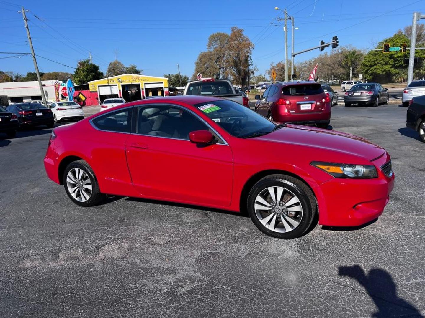 2010 RED HONDA ACCORD LX (1HGCS1B36AA) with an 2.4L engine, Automatic transmission, located at 2929 9th St. West, Bradenton, 34205, (941) 242-2810, 27.473591, -82.570679 - Photo#2