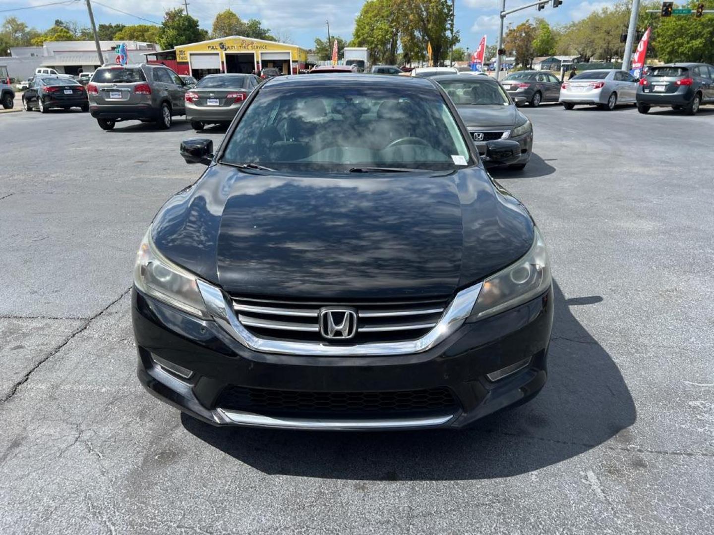 2013 BLACK HONDA ACCORD EX (1HGCR2F78DA) with an 2.4L engine, Continuously Variable transmission, located at 2929 9th St. West, Bradenton, 34205, (941) 242-2810, 27.473591, -82.570679 - Photo#2