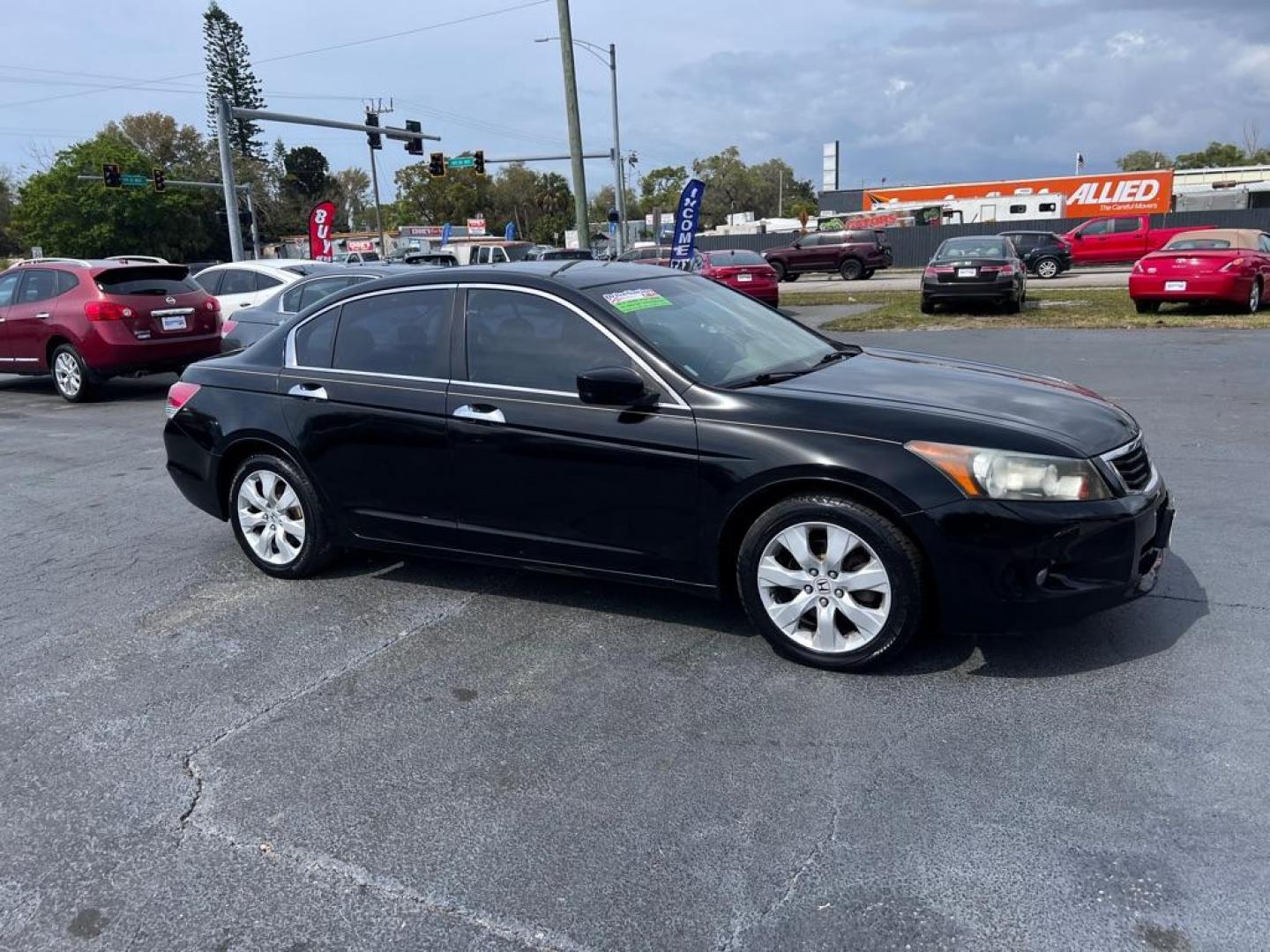 2010 BLACK HONDA ACCORD EXL (1HGCP3F88AA) with an 3.5L engine, Automatic transmission, located at 2929 9th St. West, Bradenton, 34205, (941) 242-2810, 27.473591, -82.570679 - Photo#0