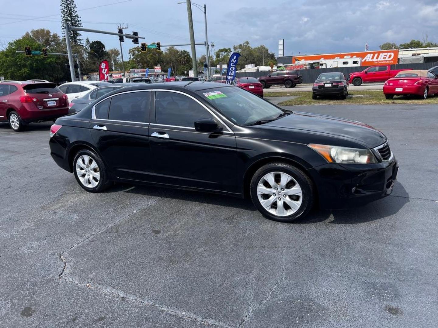 2010 BLACK HONDA ACCORD EXL (1HGCP3F88AA) with an 3.5L engine, Automatic transmission, located at 2929 9th St. West, Bradenton, 34205, (941) 242-2810, 27.473591, -82.570679 - Photo#1