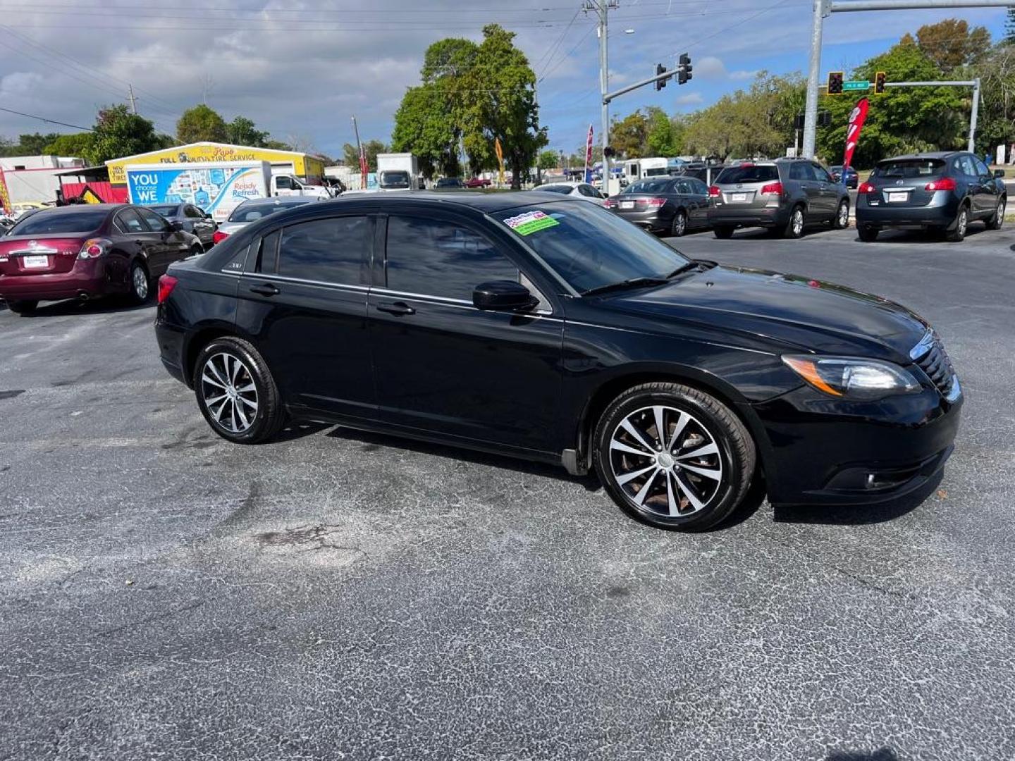 2013 BLACK CHRYSLER 200 TOURING (1C3CCBBB3DN) with an 2.4L engine, Automatic transmission, located at 2929 9th St. West, Bradenton, 34205, (941) 242-2810, 27.473591, -82.570679 - Photo#0