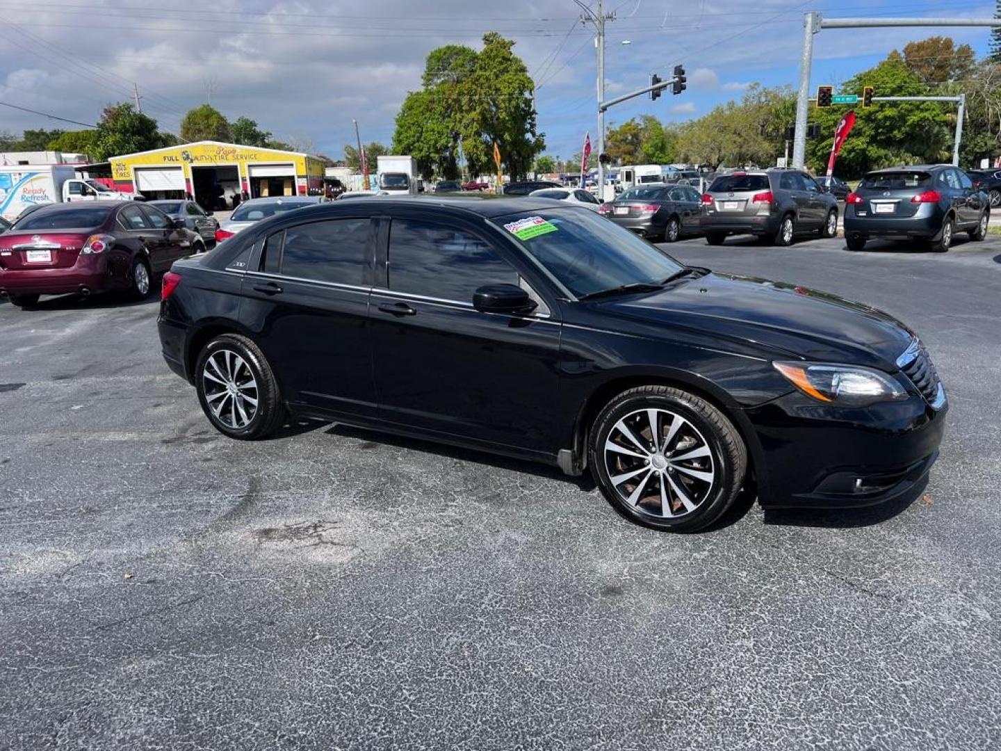 2013 BLACK CHRYSLER 200 TOURING (1C3CCBBB3DN) with an 2.4L engine, Automatic transmission, located at 2929 9th St. West, Bradenton, 34205, (941) 242-2810, 27.473591, -82.570679 - Photo#2