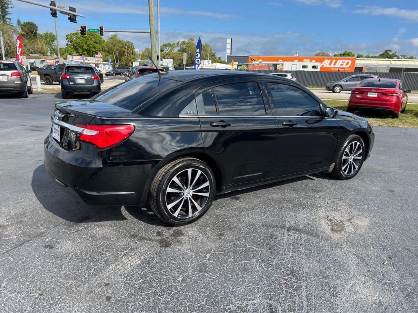 2013 BLACK CHRYSLER 200 TOURING (1C3CCBBB3DN) with an 2.4L engine, Automatic transmission, located at 2929 9th St. West, Bradenton, 34205, (941) 242-2810, 27.473591, -82.570679 - Photo#8