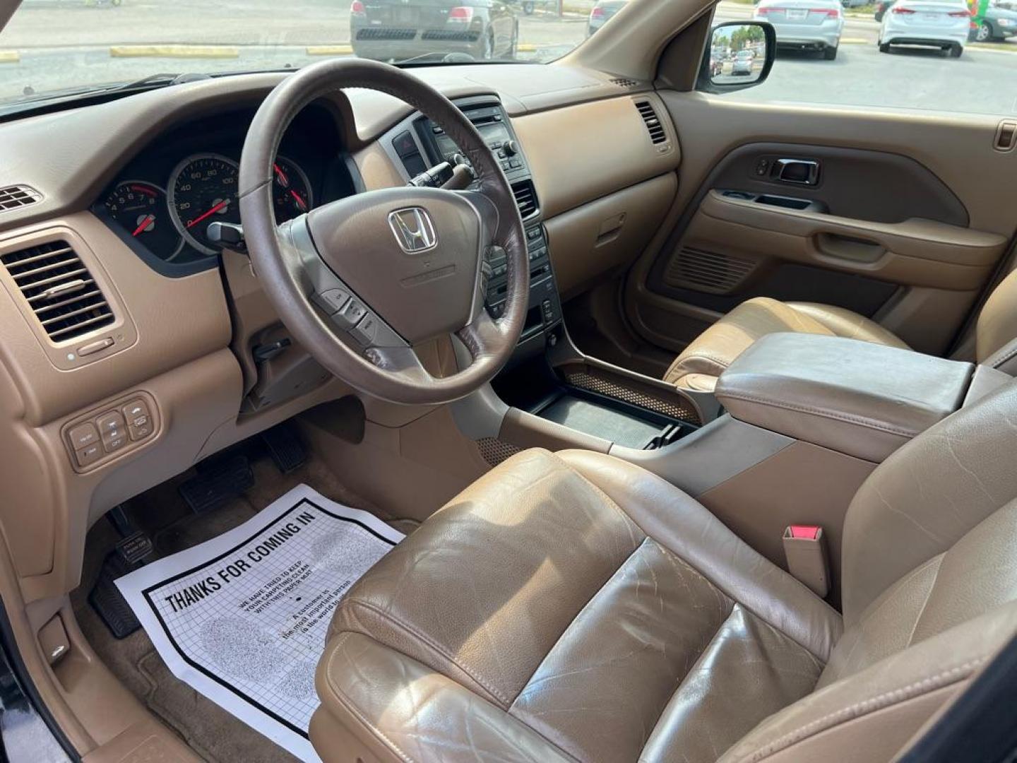 2006 BLACK HONDA PILOT EX (5FNYF286X6B) with an 3.5L engine, Automatic transmission, located at 2929 9th St. West, Bradenton, 34205, (941) 242-2810, 27.473591, -82.570679 - Photo#6