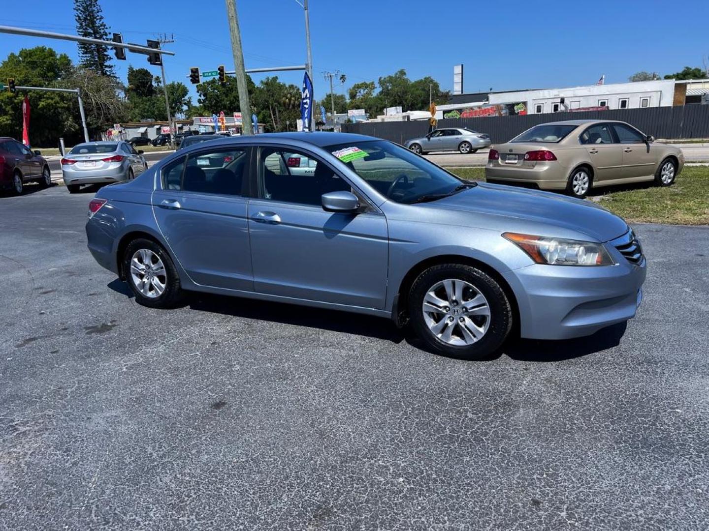 2011 BLUE HONDA ACCORD LXP (1HGCP2F42BA) with an 2.4L engine, Automatic transmission, located at 2929 9th St. West, Bradenton, 34205, (941) 242-2810, 27.473591, -82.570679 - Photo#0