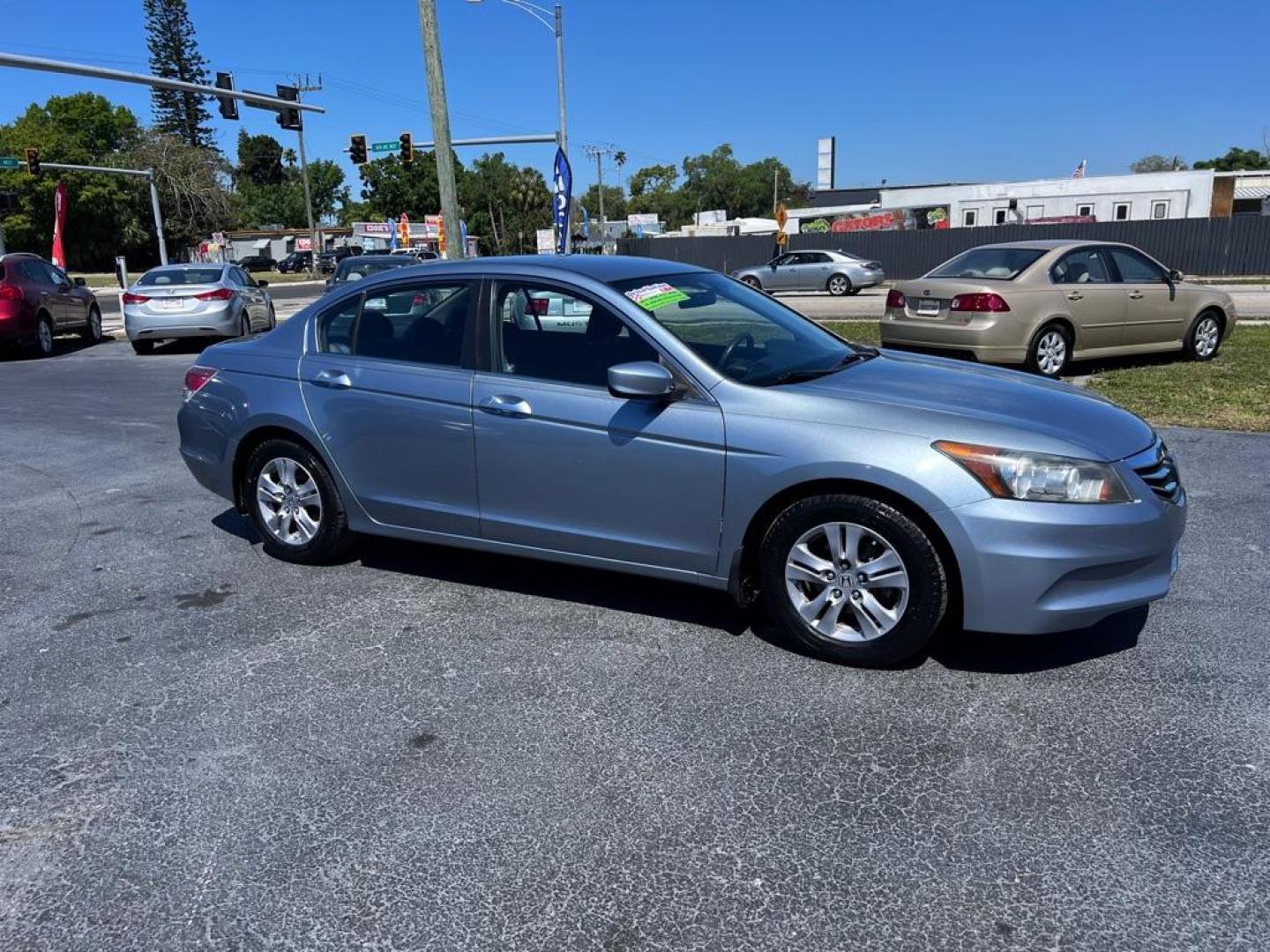 2011 BLUE HONDA ACCORD LXP (1HGCP2F42BA) with an 2.4L engine, Automatic transmission, located at 2929 9th St. West, Bradenton, 34205, (941) 242-2810, 27.473591, -82.570679 - Photo#2