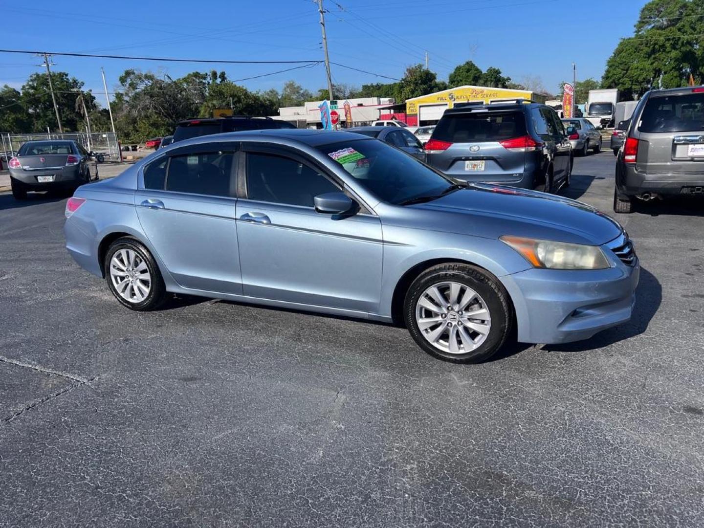 2011 BLUE HONDA ACCORD EXL (1HGCP3F85BA) with an 3.5L engine, Automatic transmission, located at 2929 9th St. West, Bradenton, 34205, (941) 242-2810, 27.473591, -82.570679 - Photo#0