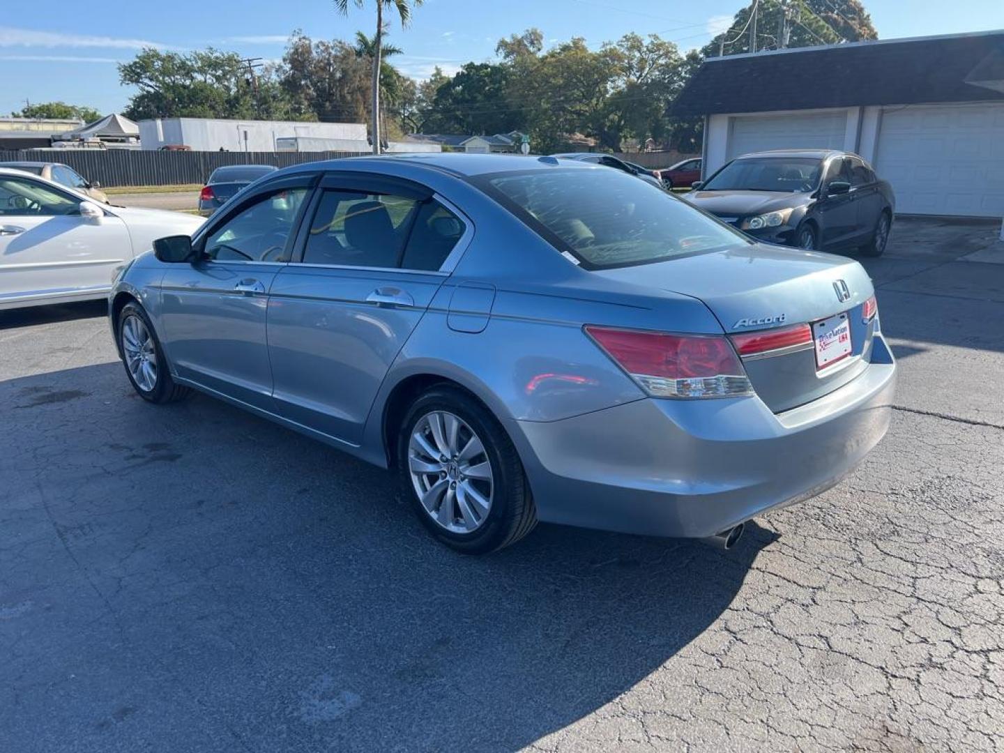 2011 BLUE HONDA ACCORD EXL (1HGCP3F85BA) with an 3.5L engine, Automatic transmission, located at 2929 9th St. West, Bradenton, 34205, (941) 242-2810, 27.473591, -82.570679 - Photo#4