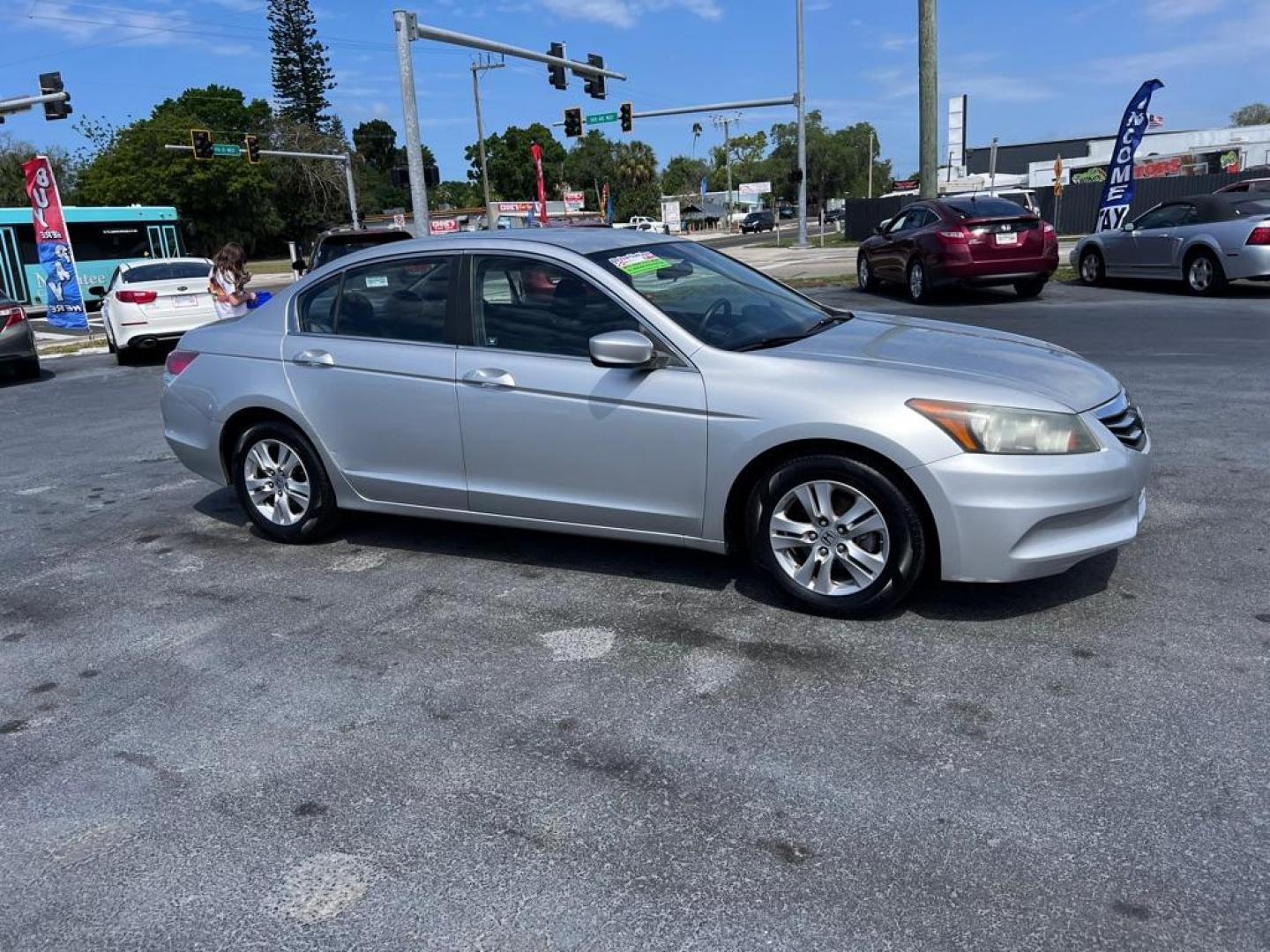 2011 SILVER HONDA ACCORD LXP (1HGCP2F49BA) with an 2.4L engine, Automatic transmission, located at 2929 9th St. West, Bradenton, 34205, (941) 242-2810, 27.473591, -82.570679 - Photo#0