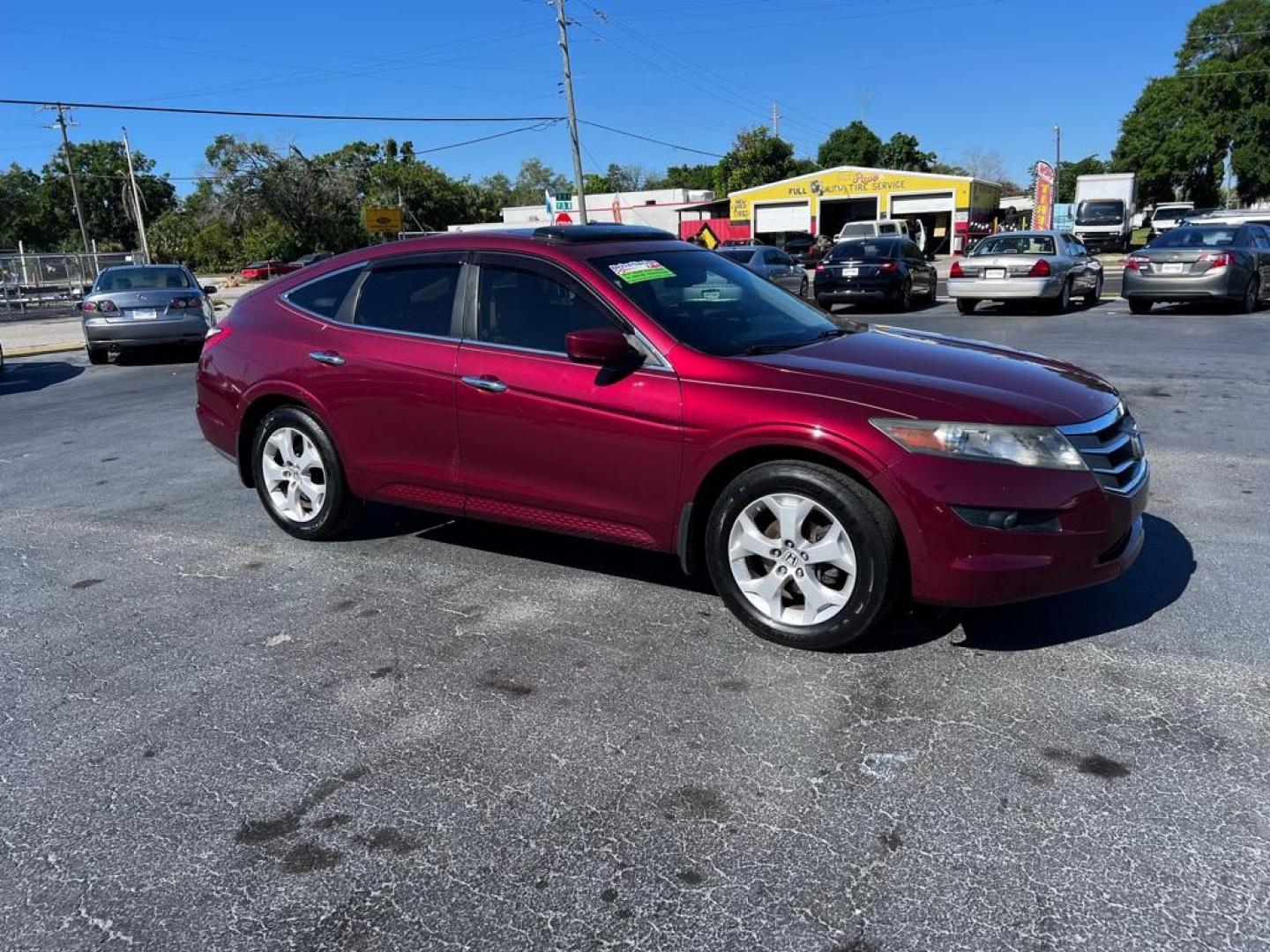 2010 RED HONDA ACCORD CROSSTOU EXL (5J6TF1H58AL) with an 3.5L engine, Automatic transmission, located at 2929 9th St. West, Bradenton, 34205, (941) 242-2810, 27.473591, -82.570679 - Photo#0