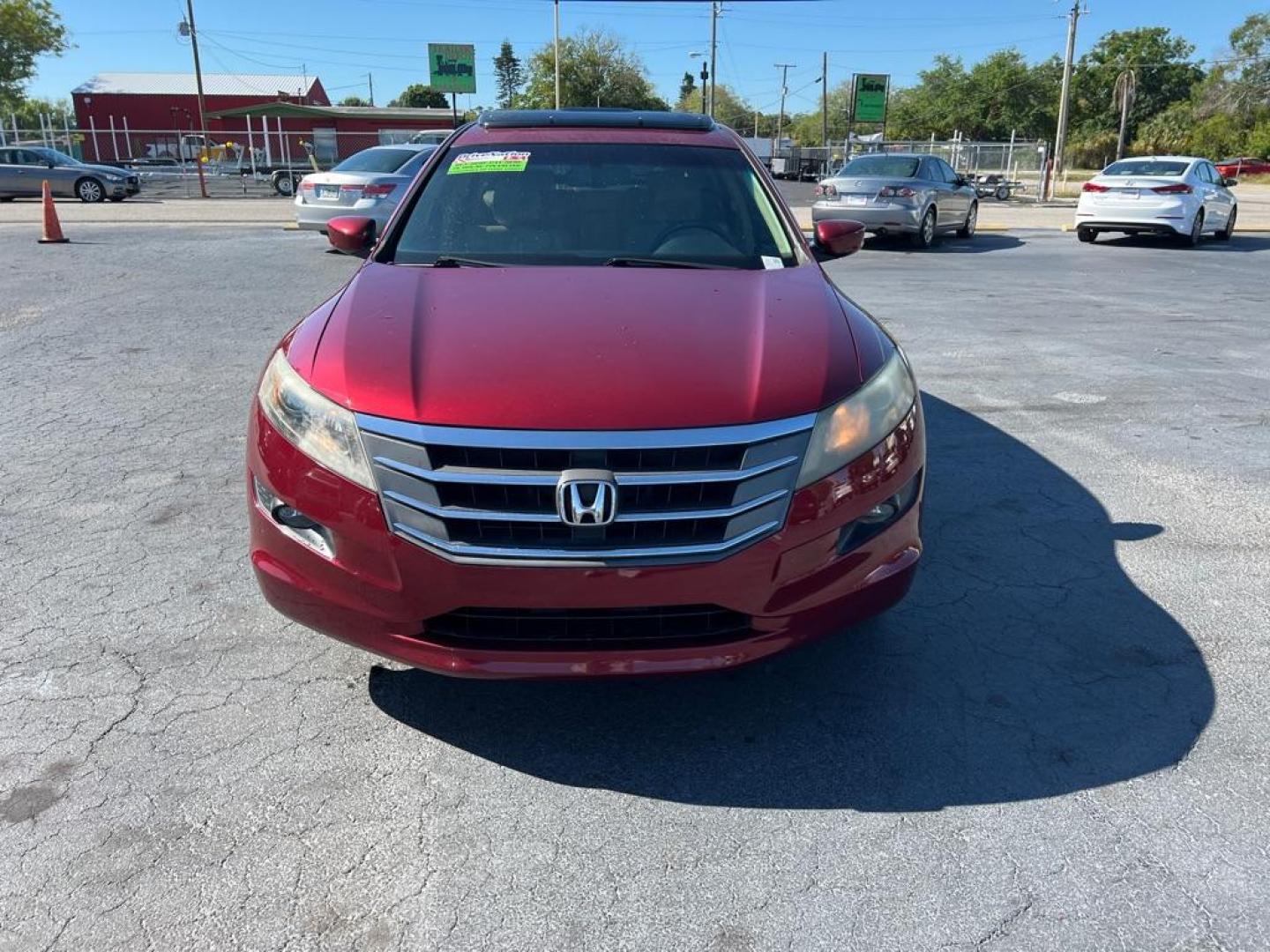 2010 RED HONDA ACCORD CROSSTOU EXL (5J6TF1H58AL) with an 3.5L engine, Automatic transmission, located at 2929 9th St. West, Bradenton, 34205, (941) 242-2810, 27.473591, -82.570679 - Photo#2