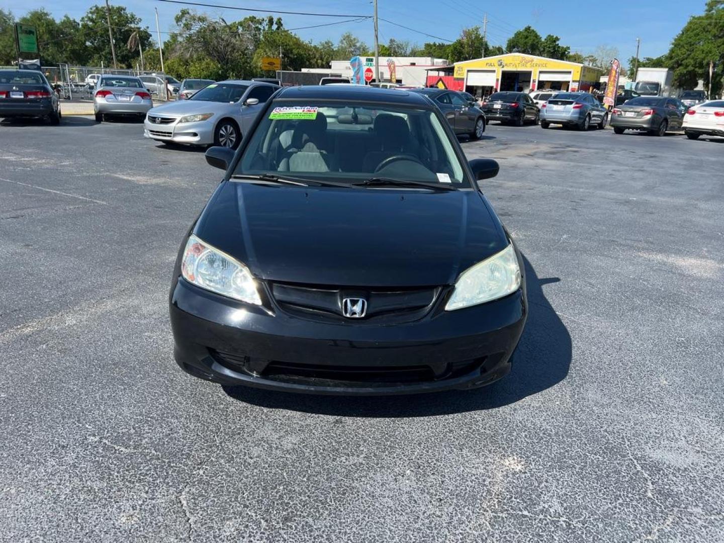 2005 BLACK HONDA CIVIC EX (2HGES26765H) with an 1.7L engine, Automatic transmission, located at 2929 9th St. West, Bradenton, 34205, (941) 242-2810, 27.473591, -82.570679 - Photo#2