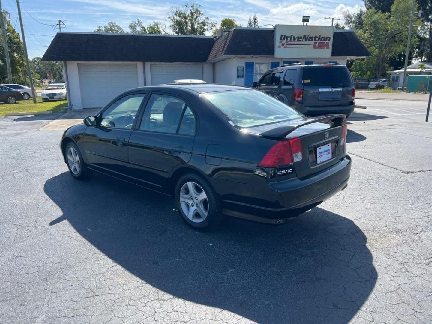 2005 BLACK HONDA CIVIC EX (2HGES26765H) with an 1.7L engine, Automatic transmission, located at 2929 9th St. West, Bradenton, 34205, (941) 242-2810, 27.473591, -82.570679 - Photo#5