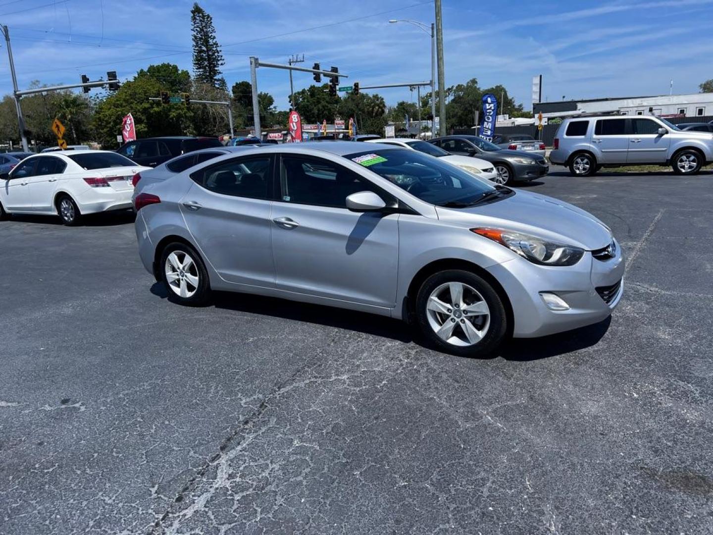 2013 SILVER HYUNDAI ELANTRA GLS (KMHDH4AE0DU) with an 1.8L engine, Automatic transmission, located at 2929 9th St. West, Bradenton, 34205, (941) 242-2810, 27.473591, -82.570679 - Photo#0