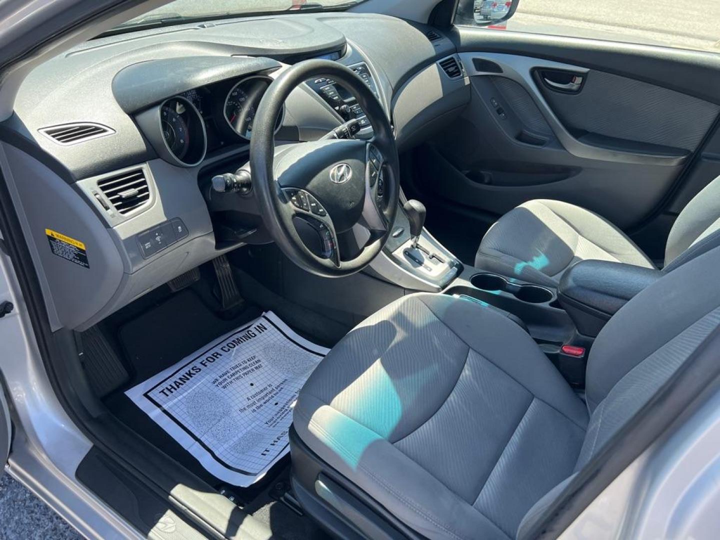 2013 SILVER HYUNDAI ELANTRA GLS (KMHDH4AE0DU) with an 1.8L engine, Automatic transmission, located at 2929 9th St. West, Bradenton, 34205, (941) 242-2810, 27.473591, -82.570679 - Photo#9