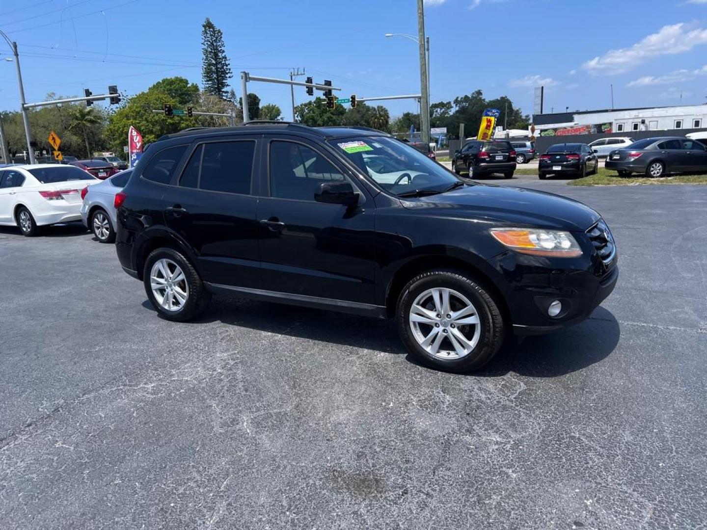 2010 BLACK HYUNDAI SANTA FE SE (5NMSH4AG5AH) with an 3.5L engine, Automatic transmission, located at 2929 9th St. West, Bradenton, 34205, (941) 242-2810, 27.473591, -82.570679 - Photo#0