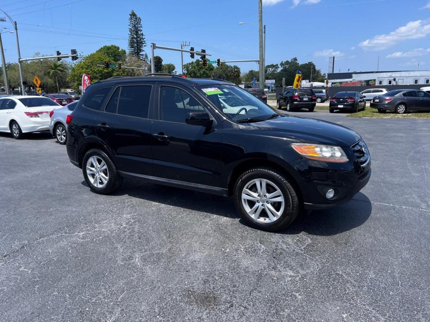 2010 BLACK HYUNDAI SANTA FE SE (5NMSH4AG5AH) with an 3.5L engine, Automatic transmission, located at 2929 9th St. West, Bradenton, 34205, (941) 242-2810, 27.473591, -82.570679 - Photo#1