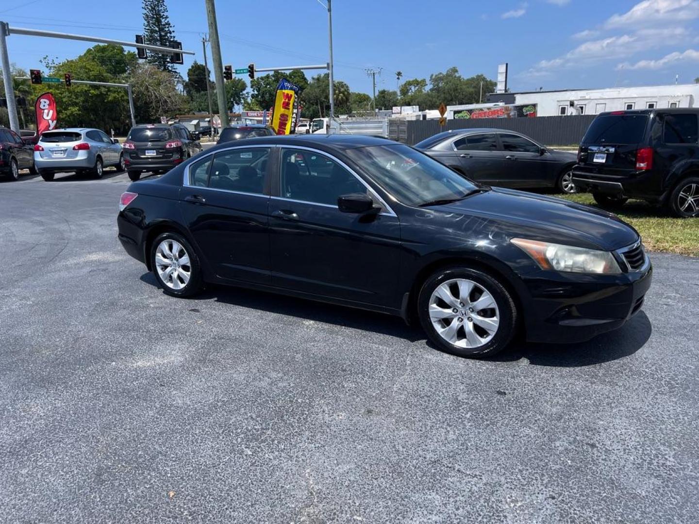 2009 BLACK HONDA ACCORD EXL (1HGCP26869A) with an 2.4L engine, Automatic transmission, located at 2929 9th St. West, Bradenton, 34205, (941) 242-2810, 27.473591, -82.570679 - Photo#1