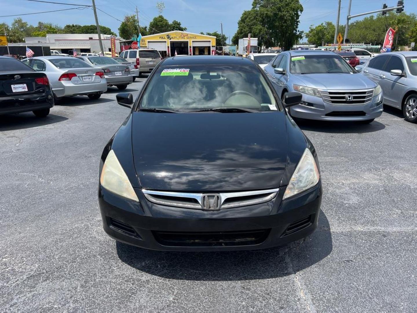 2007 BLACK HONDA ACCORD EX (1HGCM56857A) with an 2.4L engine, Automatic transmission, located at 2929 9th St. West, Bradenton, 34205, (941) 242-2810, 27.473591, -82.570679 - Photo#3