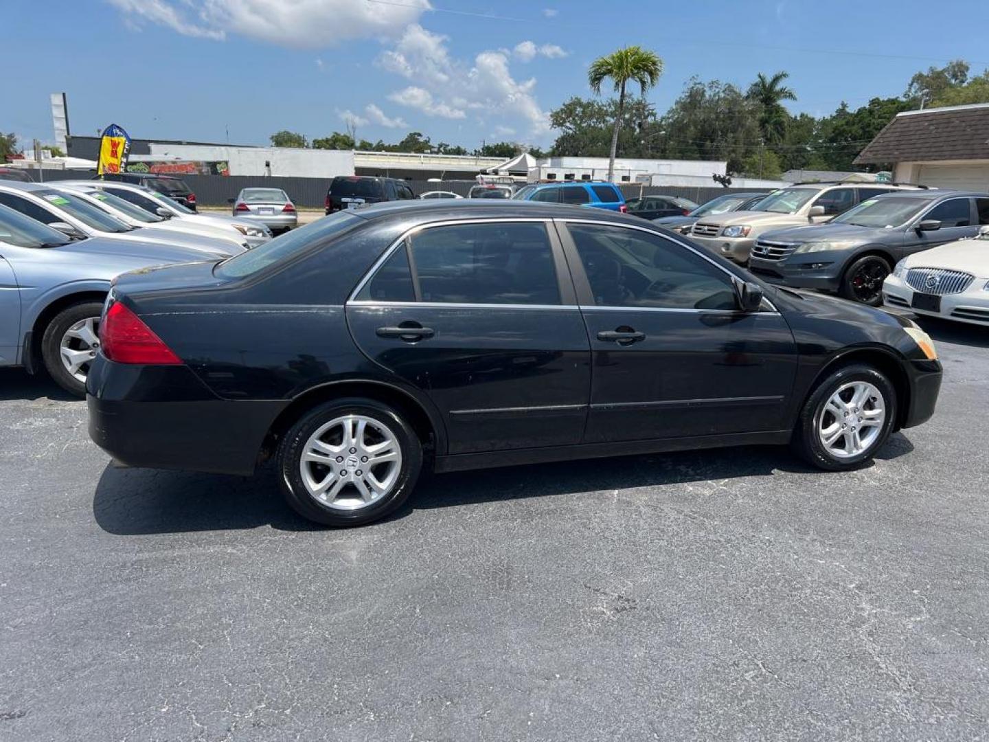 2007 BLACK HONDA ACCORD EX (1HGCM56857A) with an 2.4L engine, Automatic transmission, located at 2929 9th St. West, Bradenton, 34205, (941) 242-2810, 27.473591, -82.570679 - Photo#8