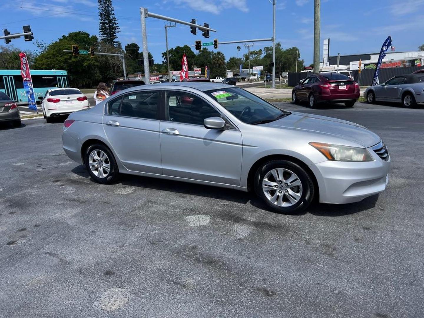 2012 SILVER HONDA ACCORD SE (1HGCP2F60CA) with an 2.4L engine, Automatic transmission, located at 2929 9th St. West, Bradenton, 34205, (941) 242-2810, 27.473591, -82.570679 - Photo#0