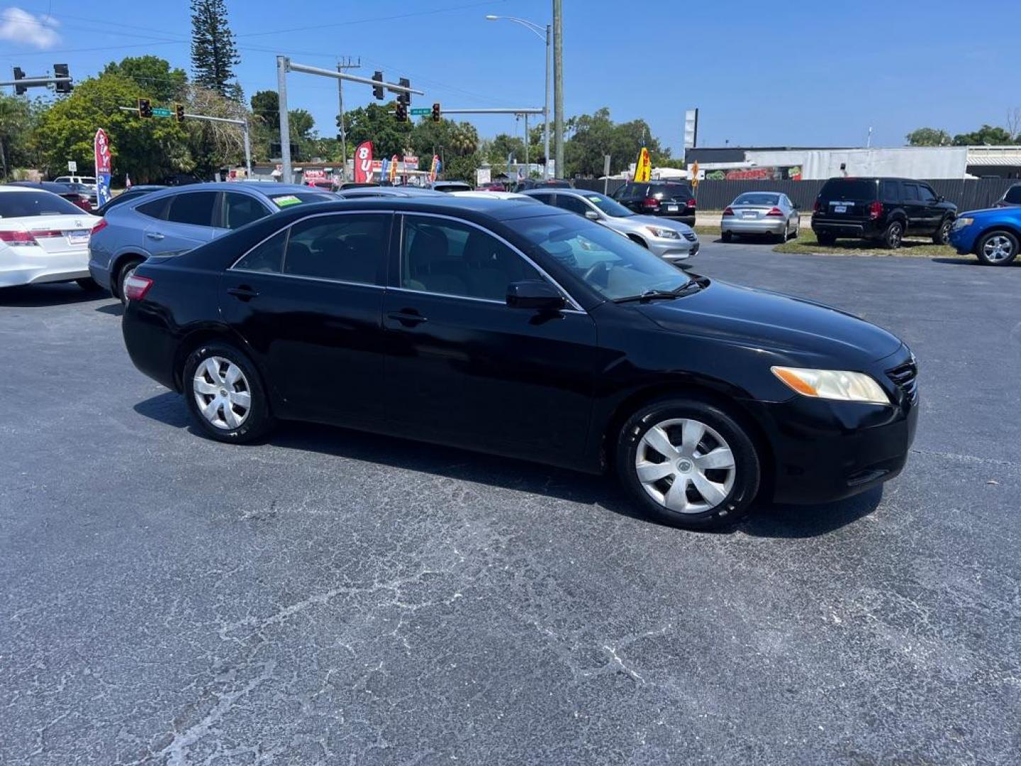 2008 BLACK TOYOTA CAMRY LE (4T1BE46K48U) with an 2.4L engine, Automatic transmission, located at 2929 9th St. West, Bradenton, 34205, (941) 242-2810, 27.473591, -82.570679 - Photo#1