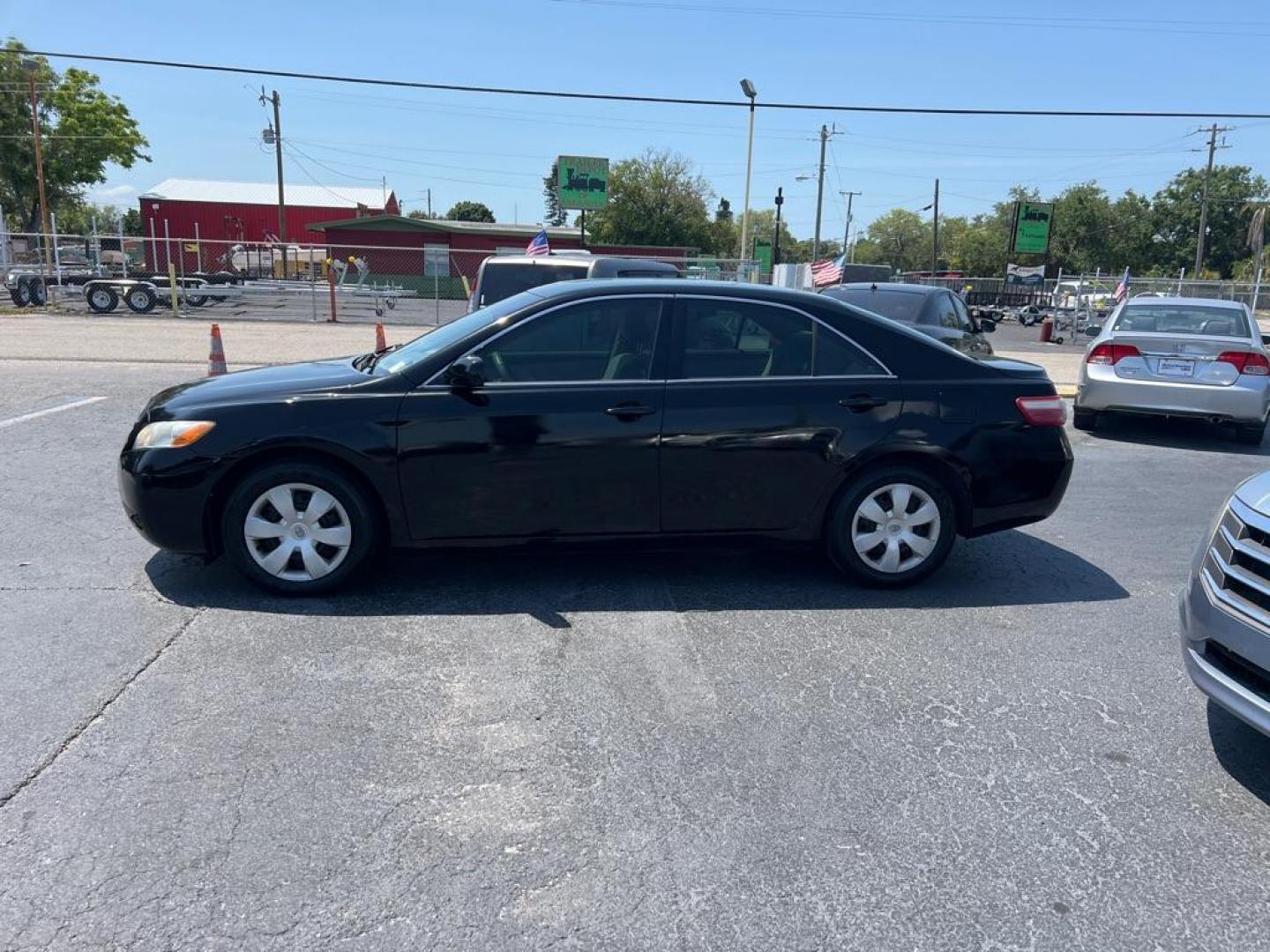 2008 BLACK TOYOTA CAMRY LE (4T1BE46K48U) with an 2.4L engine, Automatic transmission, located at 2929 9th St. West, Bradenton, 34205, (941) 242-2810, 27.473591, -82.570679 - Photo#4