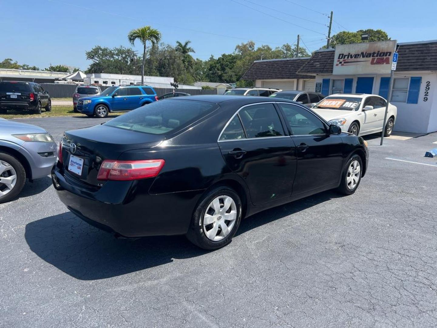 2008 BLACK TOYOTA CAMRY LE (4T1BE46K48U) with an 2.4L engine, Automatic transmission, located at 2929 9th St. West, Bradenton, 34205, (941) 242-2810, 27.473591, -82.570679 - Photo#7