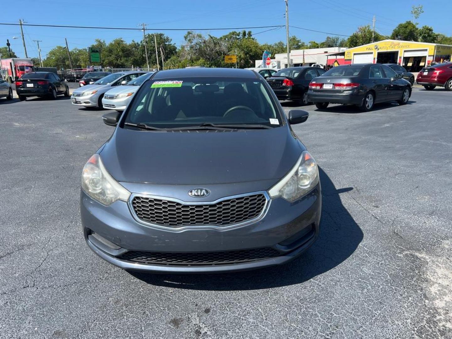 2014 BLUE KIA FORTE LX (KNAFX4A66E5) with an 1.8L engine, Automatic transmission, located at 2929 9th St. West, Bradenton, 34205, (941) 242-2810, 27.473591, -82.570679 - Photo#3