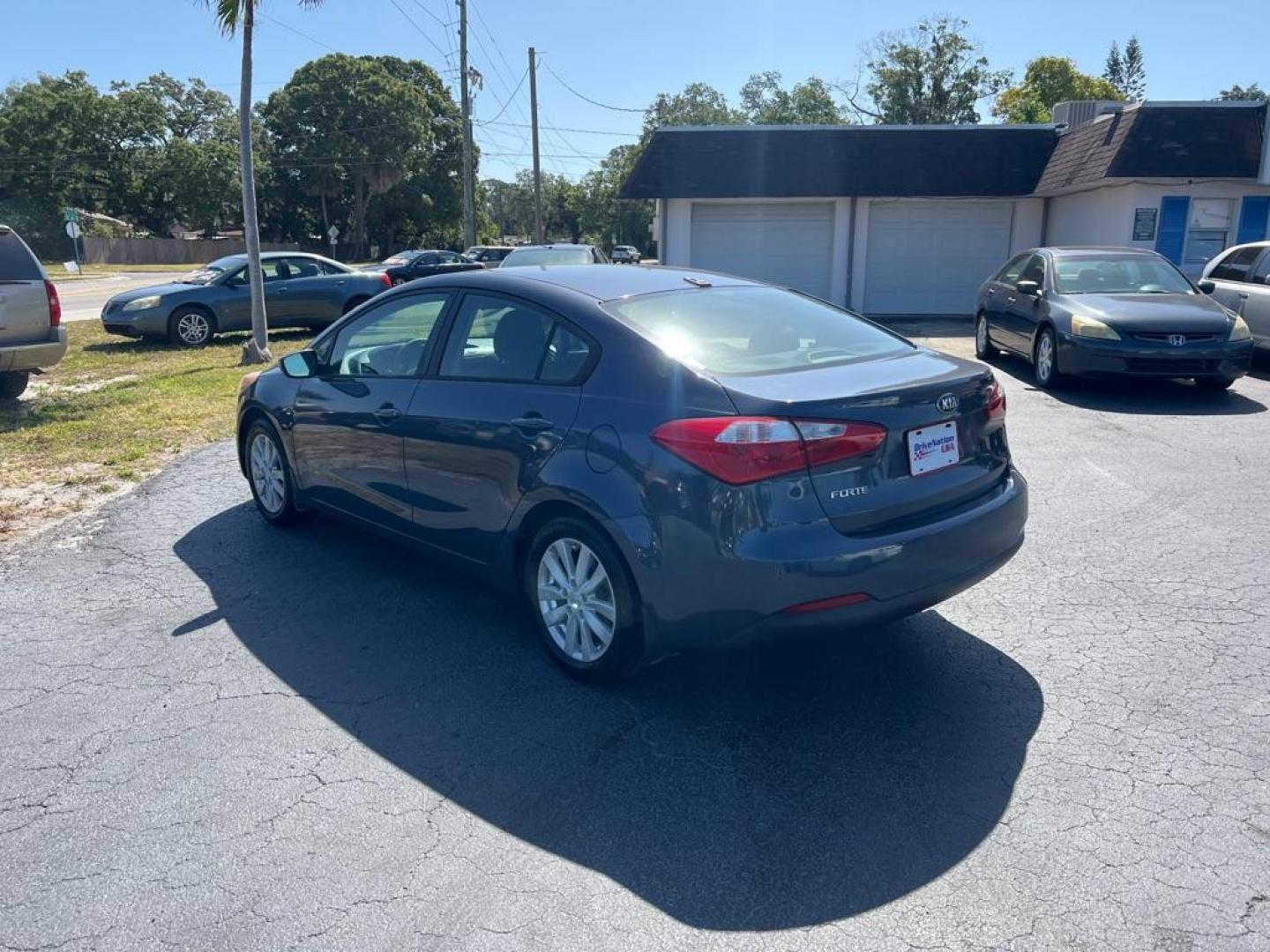 2014 BLUE KIA FORTE LX (KNAFX4A66E5) with an 1.8L engine, Automatic transmission, located at 2929 9th St. West, Bradenton, 34205, (941) 242-2810, 27.473591, -82.570679 - Photo#6