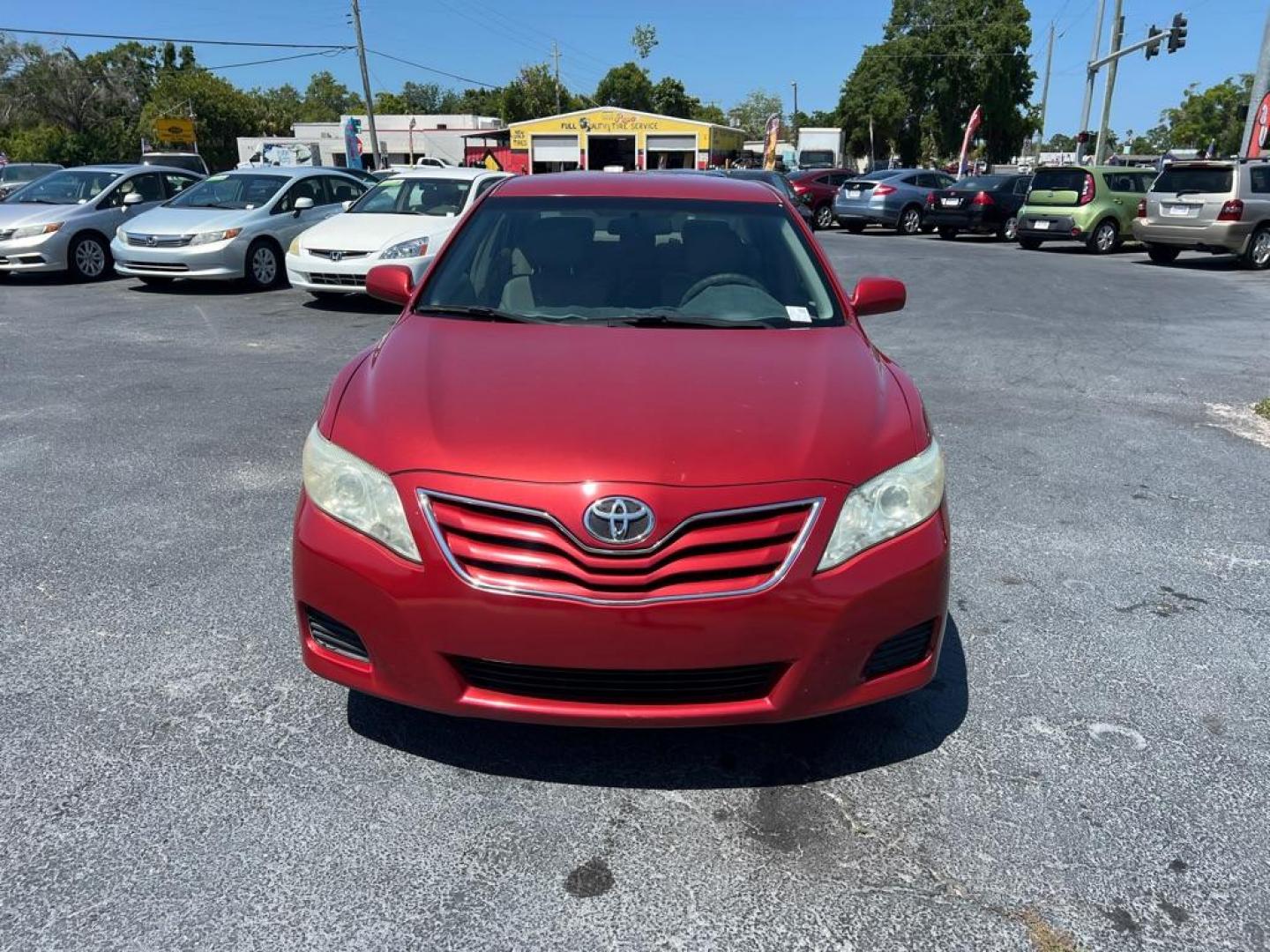 2011 RED TOYOTA CAMRY BASE (4T1BF3EK3BU) with an 2.5L engine, Automatic transmission, located at 2929 9th St. West, Bradenton, 34205, (941) 242-2810, 27.473591, -82.570679 - Photo#3