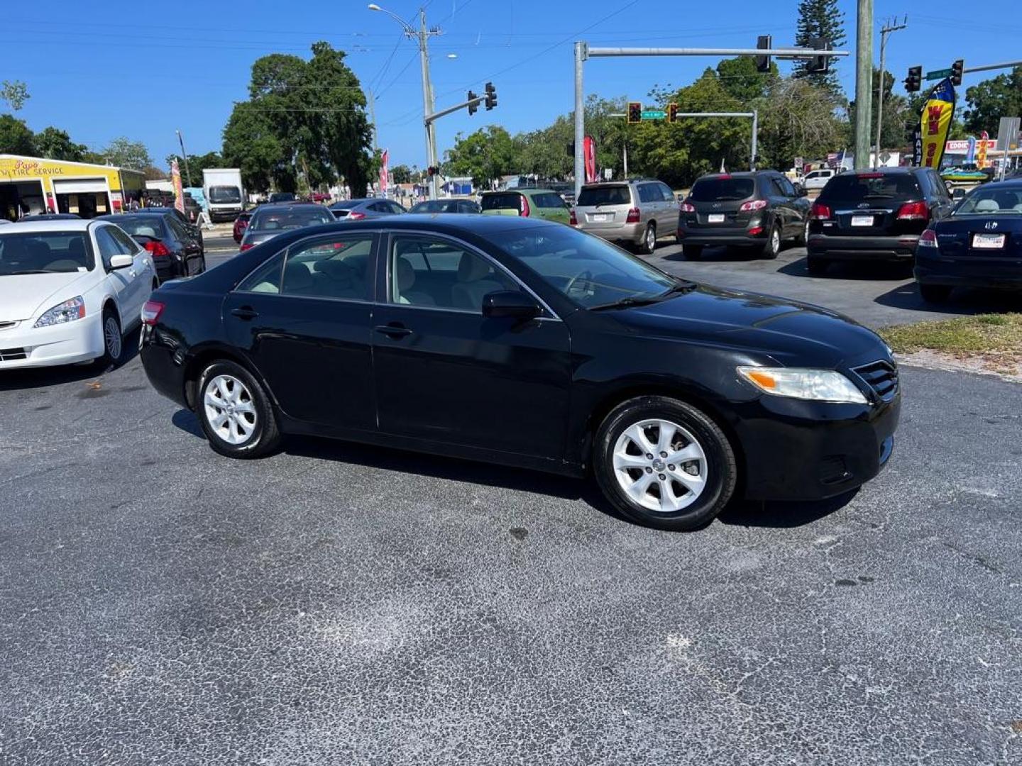 2011 BLACK TOYOTA CAMRY SE (4T1BF3EK6BU) with an 2.5L engine, Automatic transmission, located at 2929 9th St. West, Bradenton, 34205, (941) 242-2810, 27.473591, -82.570679 - Photo#0