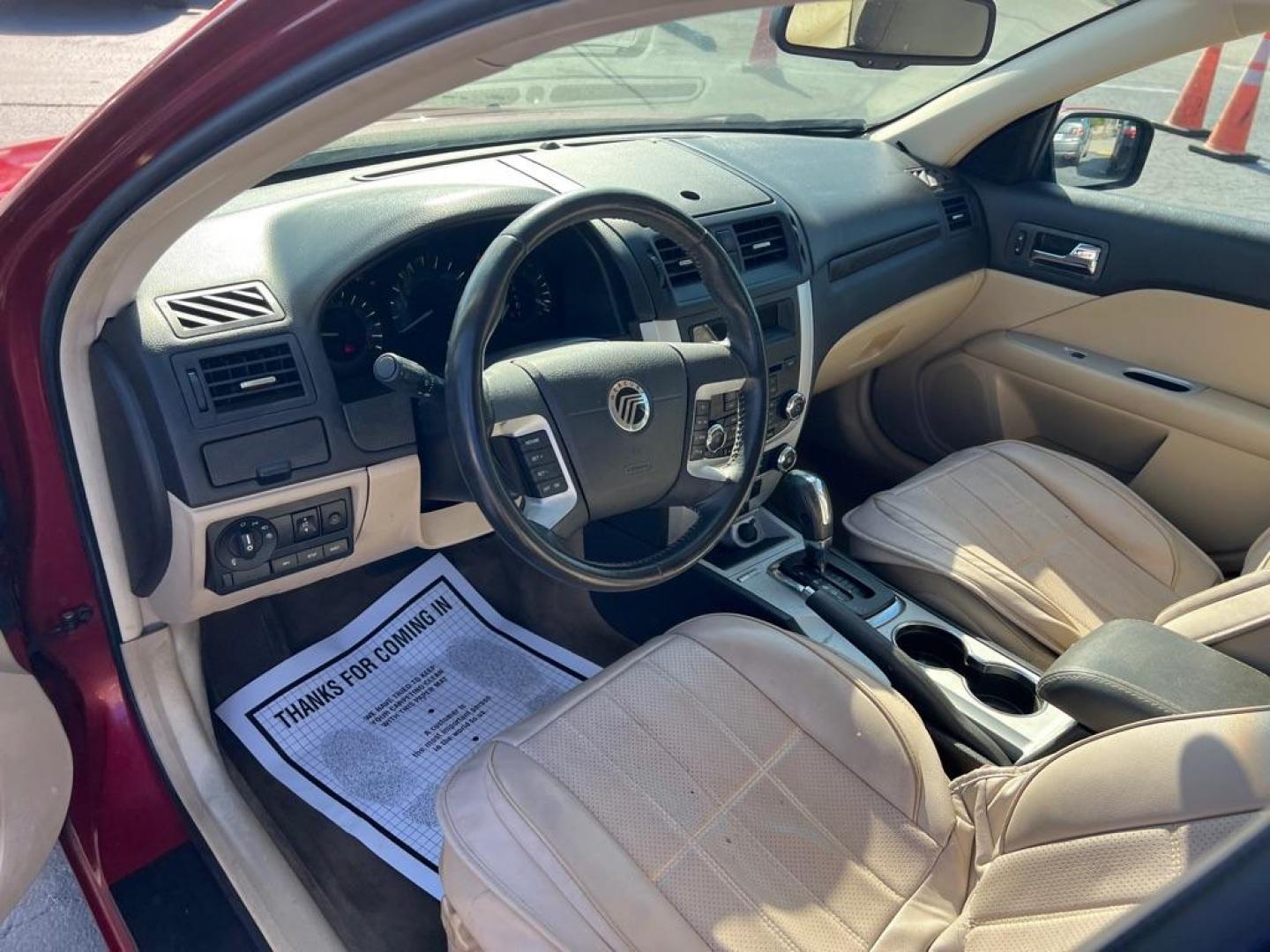 2010 RED MERCURY MILAN PREMIER (3MEHM0JA4AR) with an 2.5L engine, Automatic transmission, located at 2929 9th St. West, Bradenton, 34205, (941) 242-2810, 27.473591, -82.570679 - Photo#9