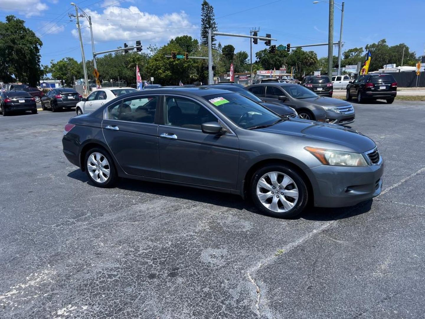 2009 GRAY HONDA ACCORD EXL (1HGCP36839A) with an 3.5L engine, Automatic transmission, located at 2929 9th St. West, Bradenton, 34205, (941) 242-2810, 27.473591, -82.570679 - Photo#1