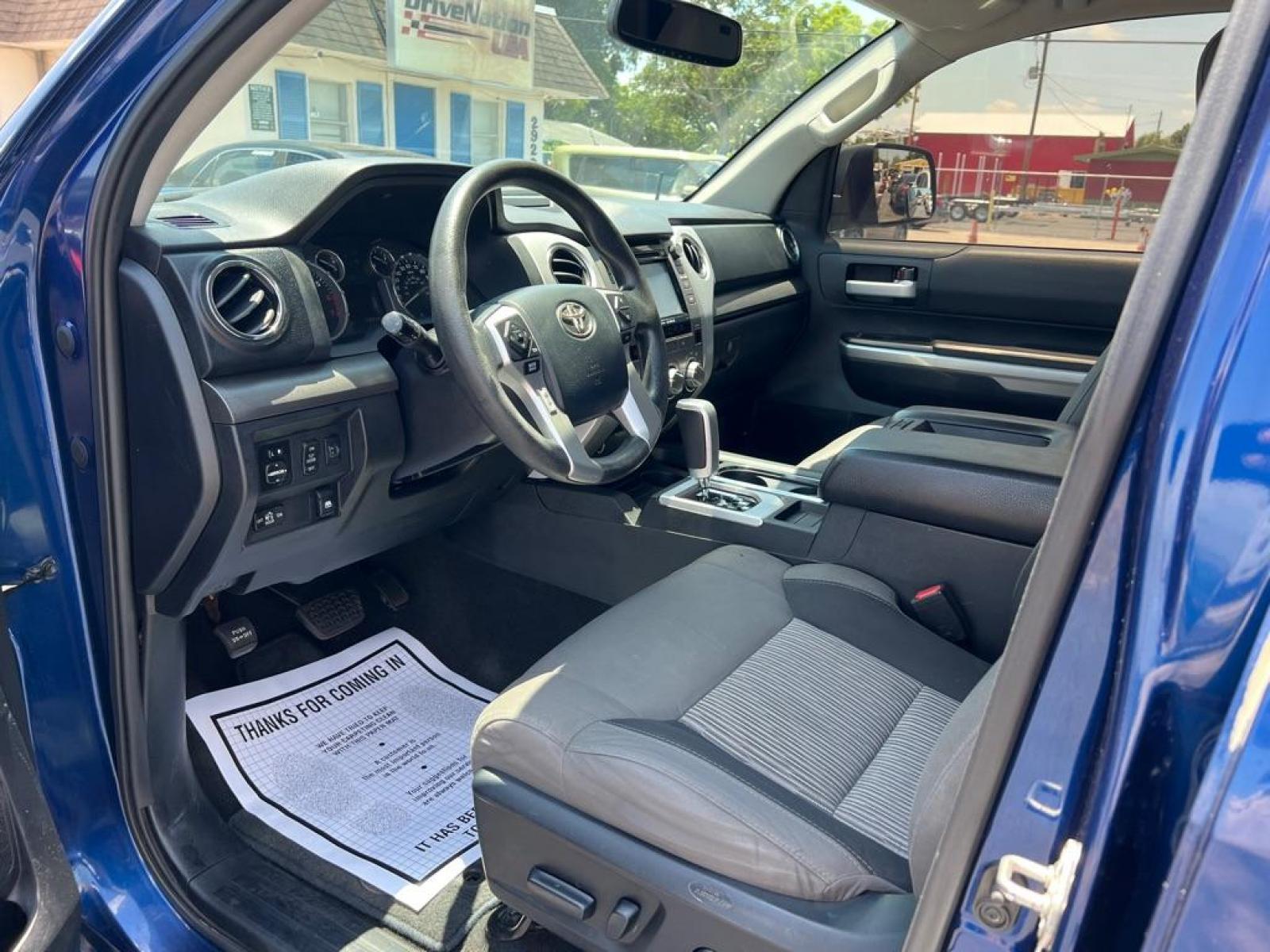 2014 BLUE TOYOTA TUNDRA CREWMAX SR5 (5TFEM5F17EX) with an 4.6L engine, Automatic transmission, located at 2929 9th St. West, Bradenton, 34205, (941) 242-2810, 27.473591, -82.570679 - Thanks for inquring into DriveNation USA! All vehicles listed can be viewed at www.drivenationusa.com for vehicle history reports and additonal info. We cannot quote any terms such as down payments or monthly payments without an application. You can apply directly at www.drivenationusa.com or by con - Photo #12